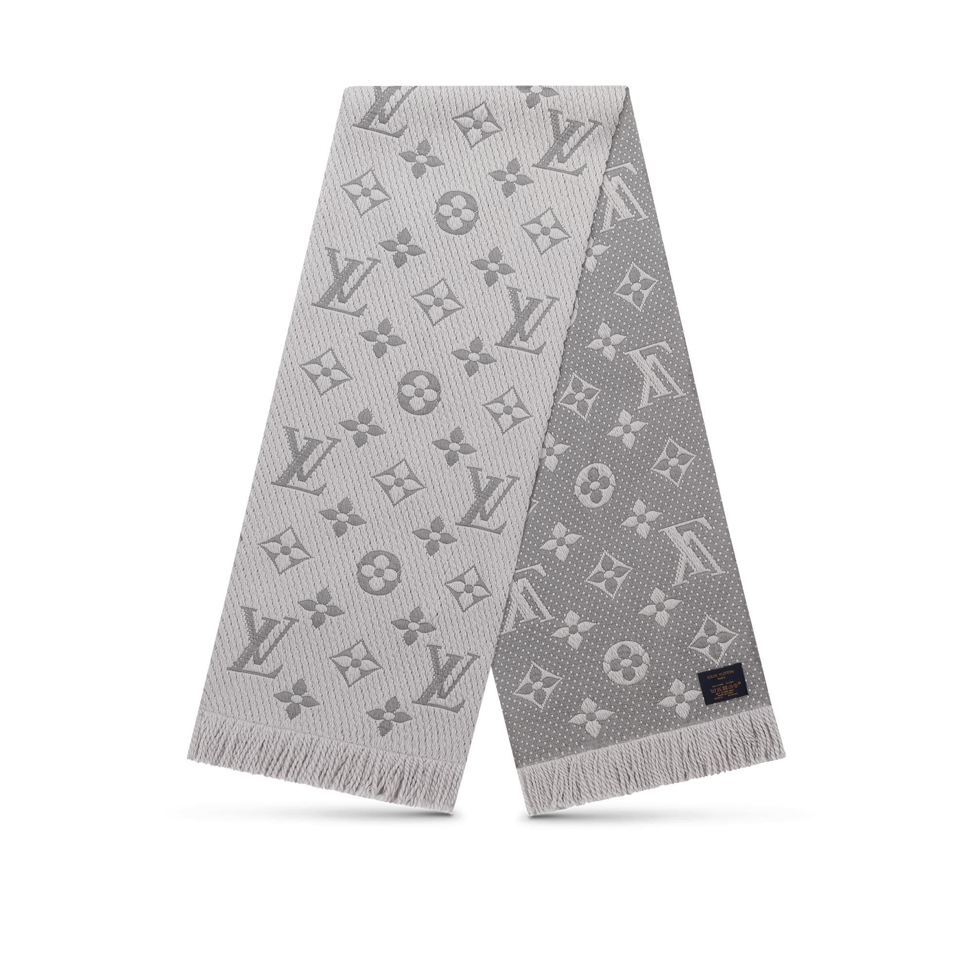 Louis Vuitton Logomania Scarf Grey