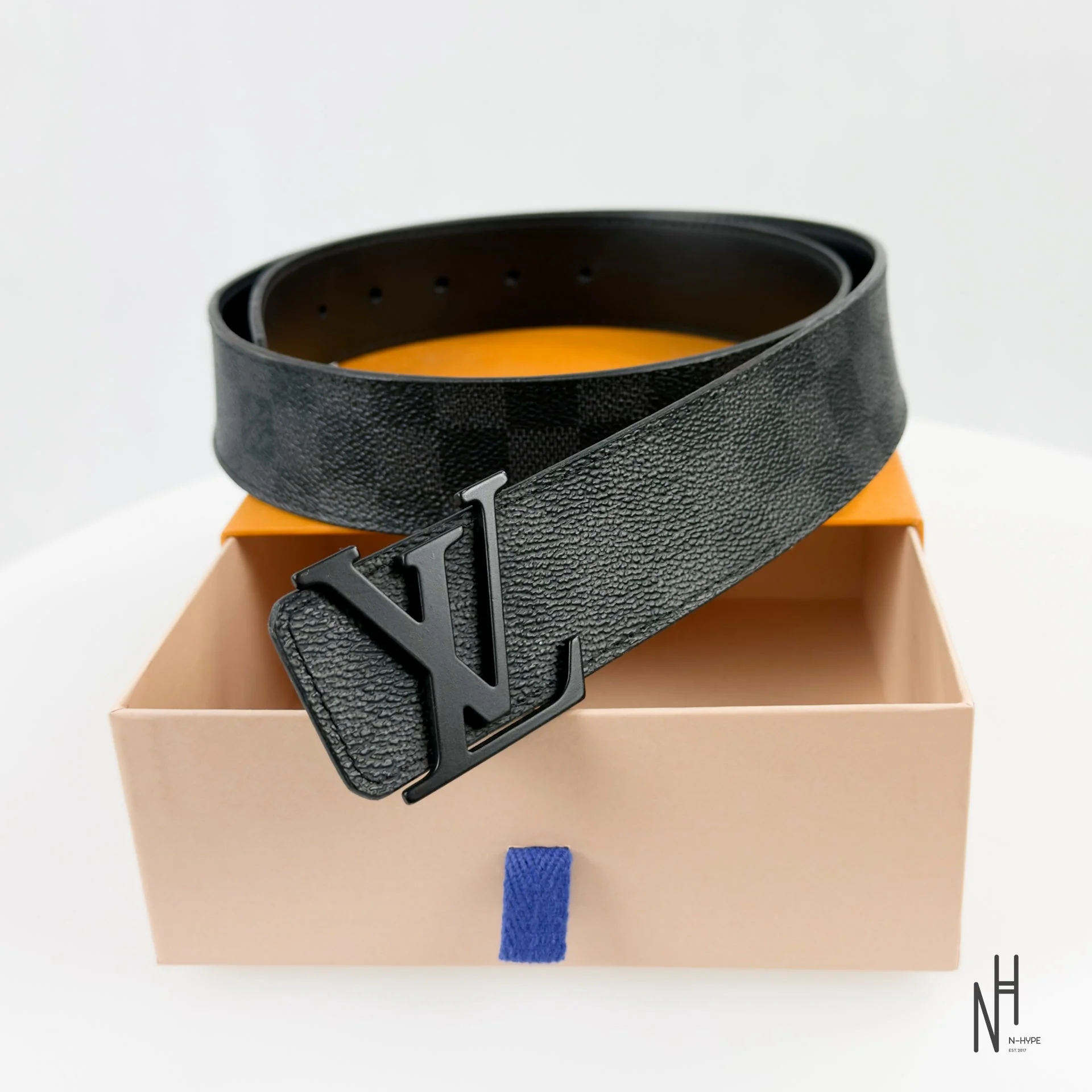 Louis Vuitton LV Damier Graphite Belt