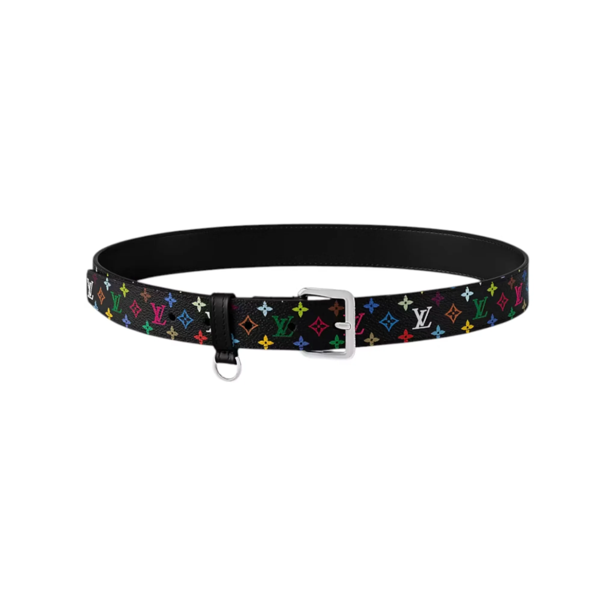 Louis Vuitton x Takashi Murakami LV D-Ring 30mm Belt Black Multicolored