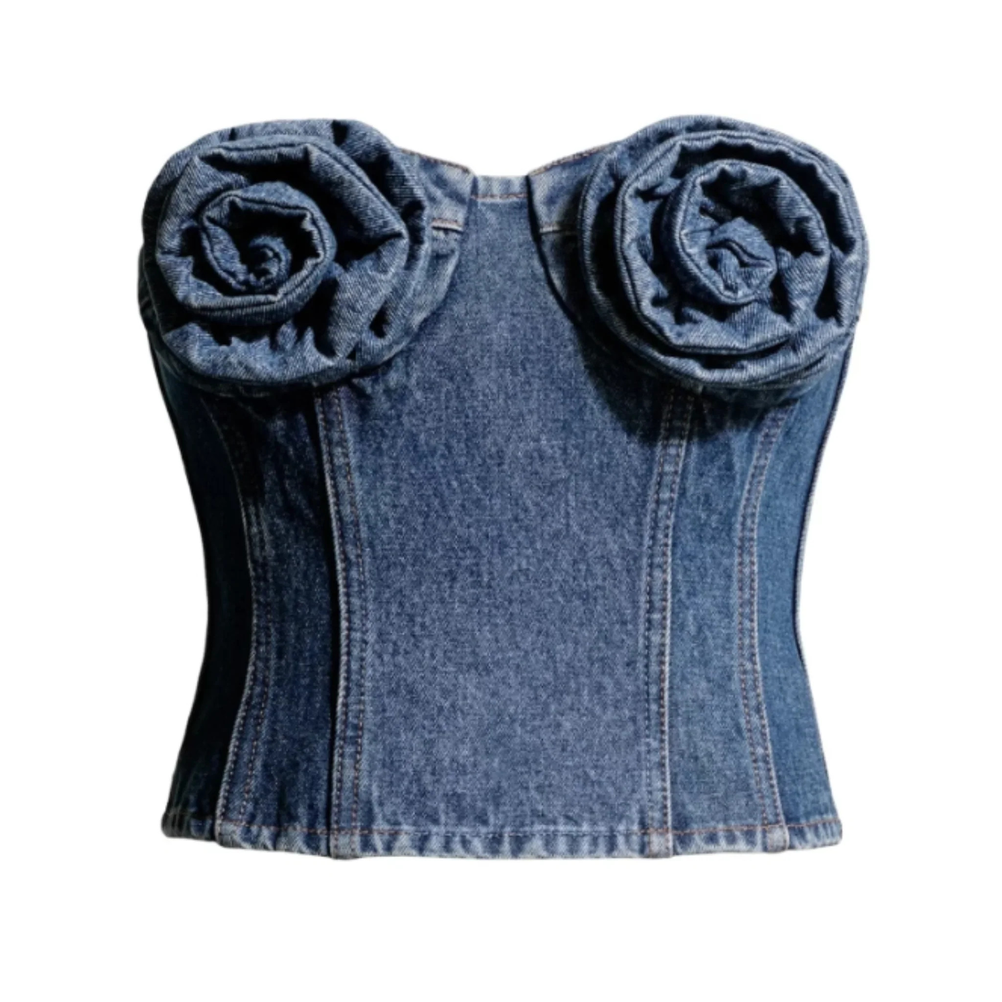 Magda Butrym H&M Top Jeansowy