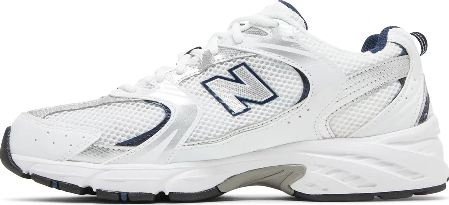 New Balance 530 White Silver Navy - Image 2