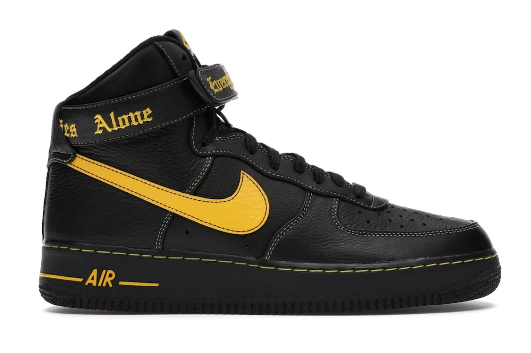 Nike Air Force 1 High Vlone Black University Gold