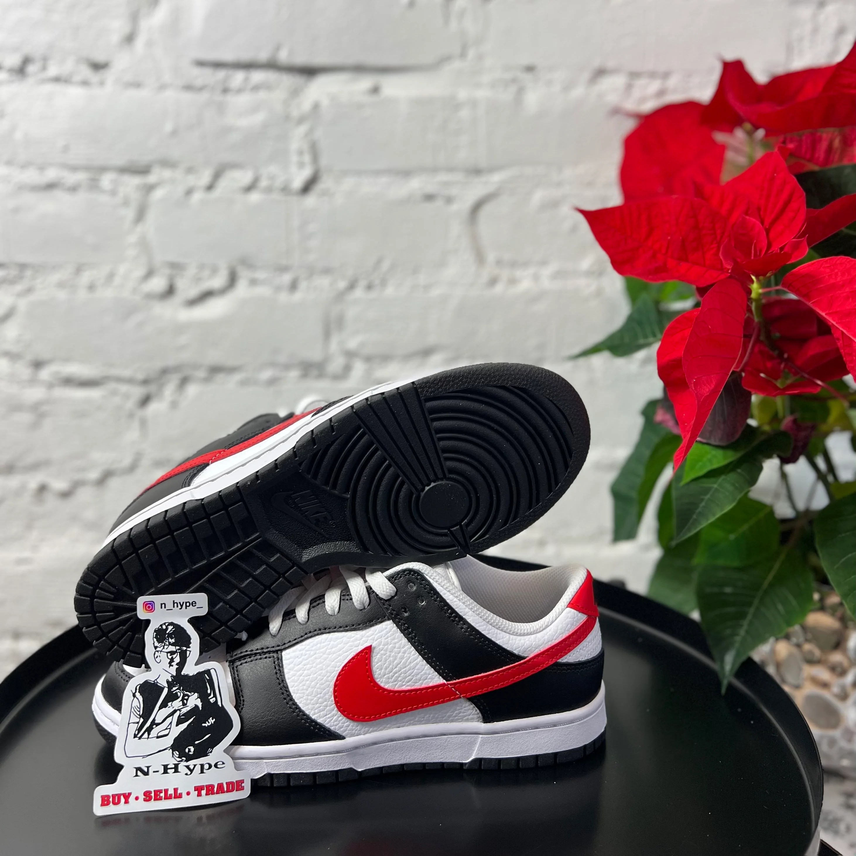 Nike Dunk Low Retro Red Swoosh Panda - Image 5