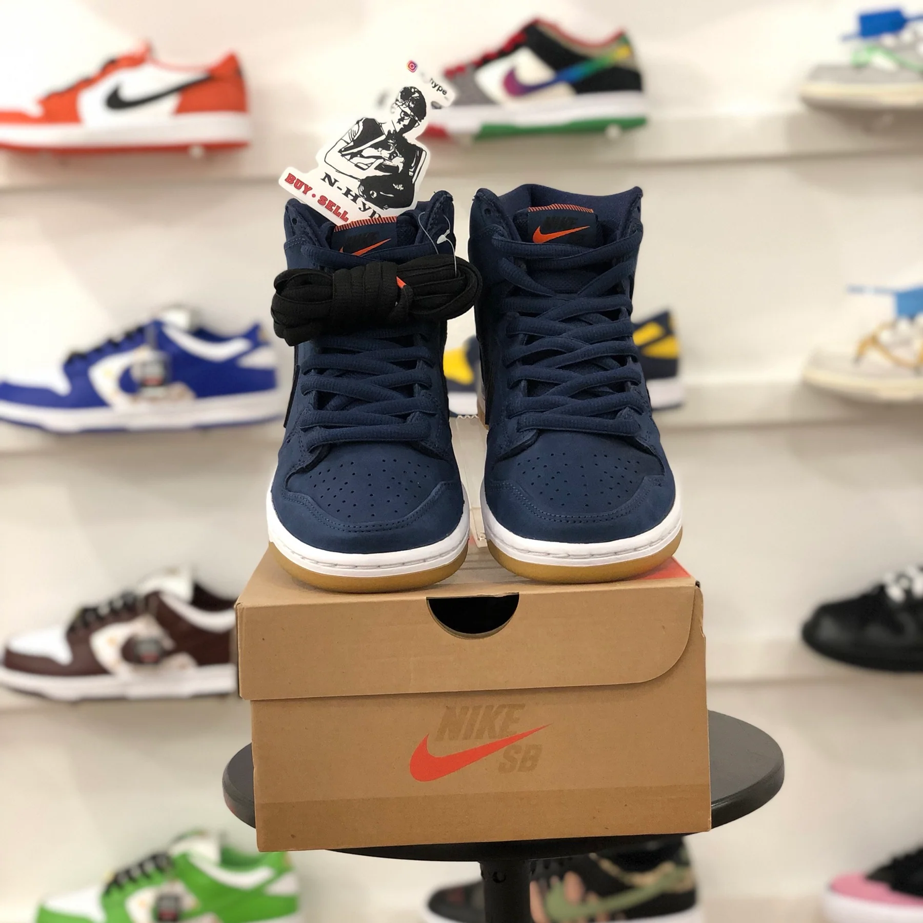 Nike Dunk SB High Orange Label Midnight Navy - Image 5