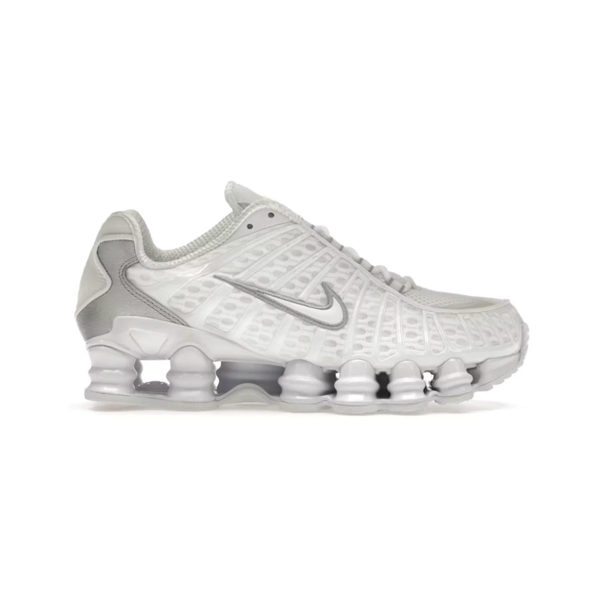 Nike Shox TL White Metallic Silver Max Orange (Women's)