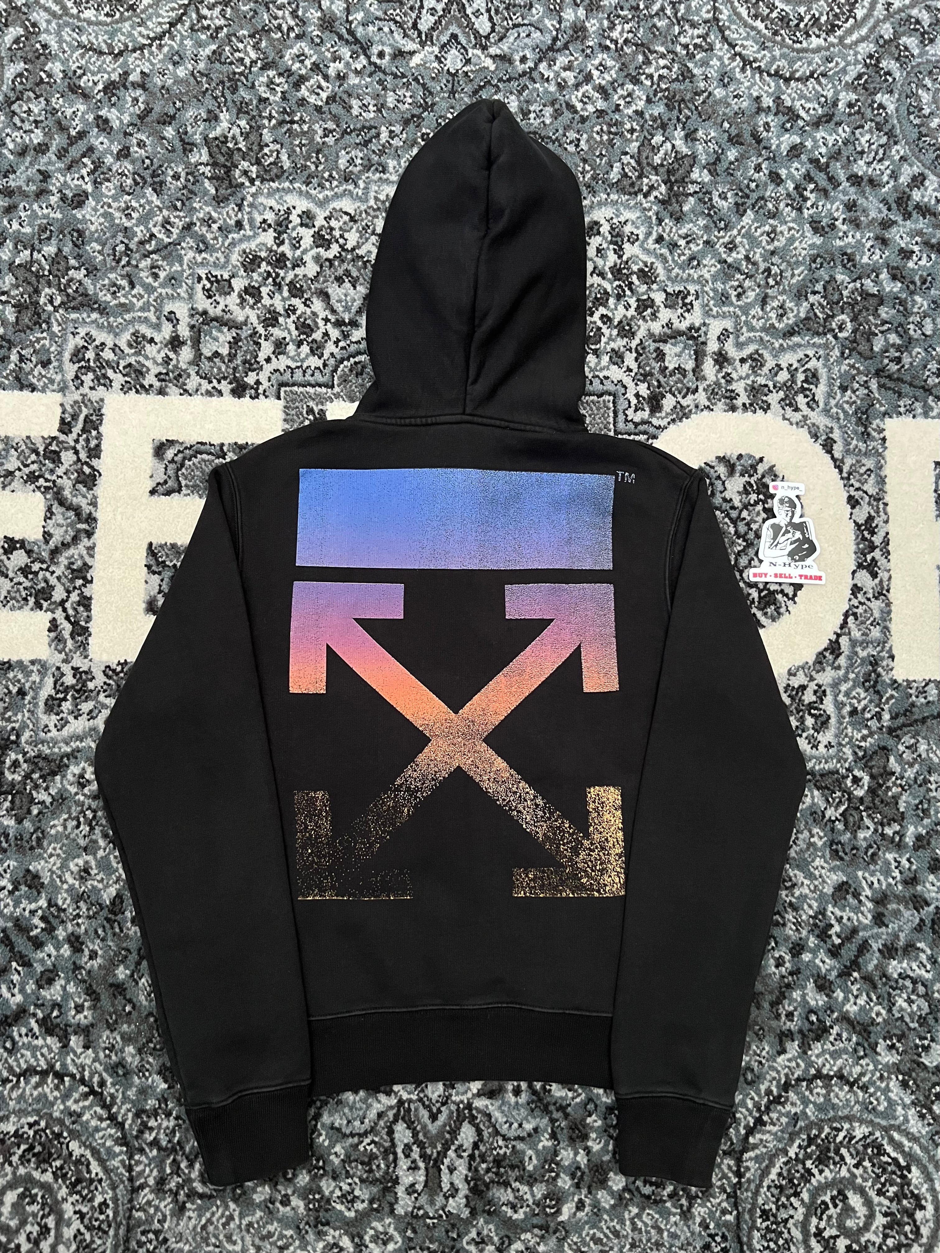 OFF-WHITE Gradient Arrows Hoodie Black