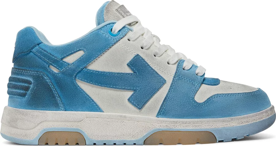 OFF-WHITE OOO Low Out Of Office Suede White Light Blue