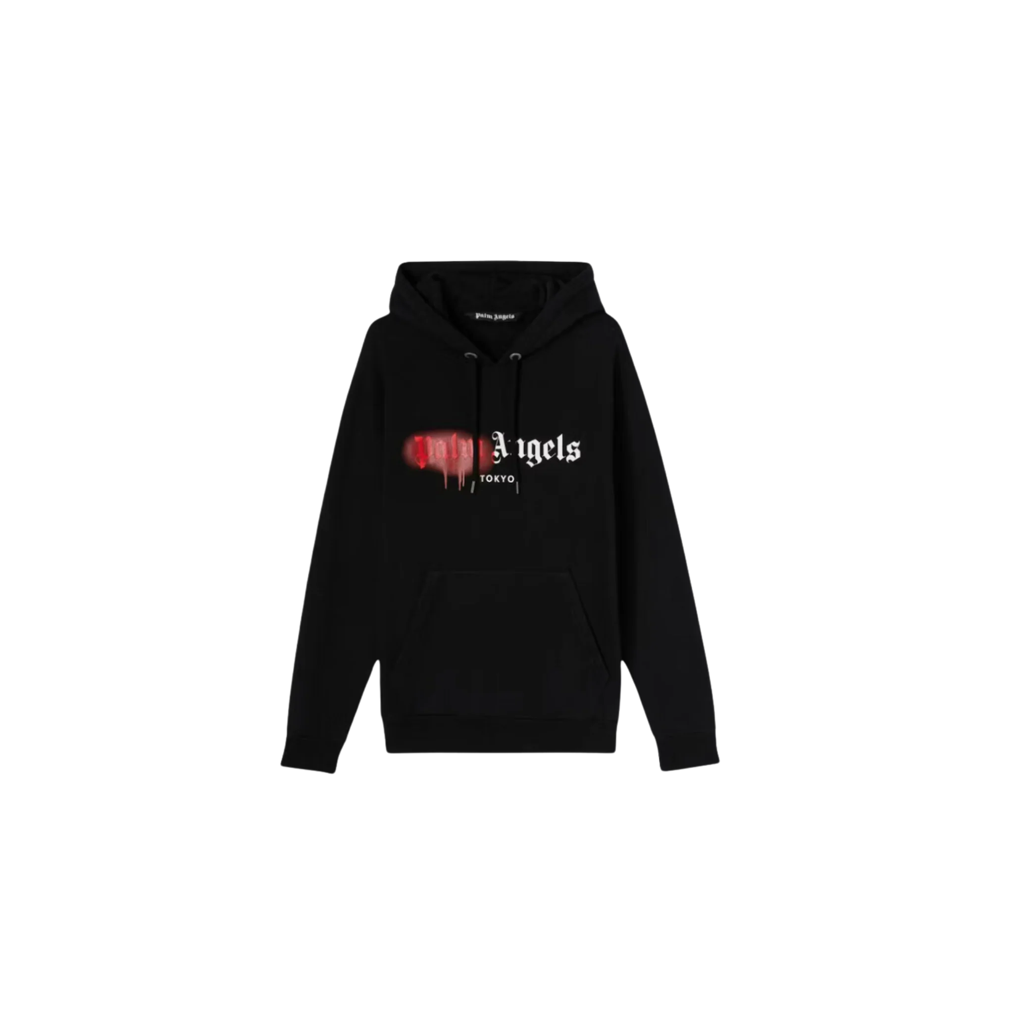 Palm Angels Tokyo Sprayed Hoodie Black/Red