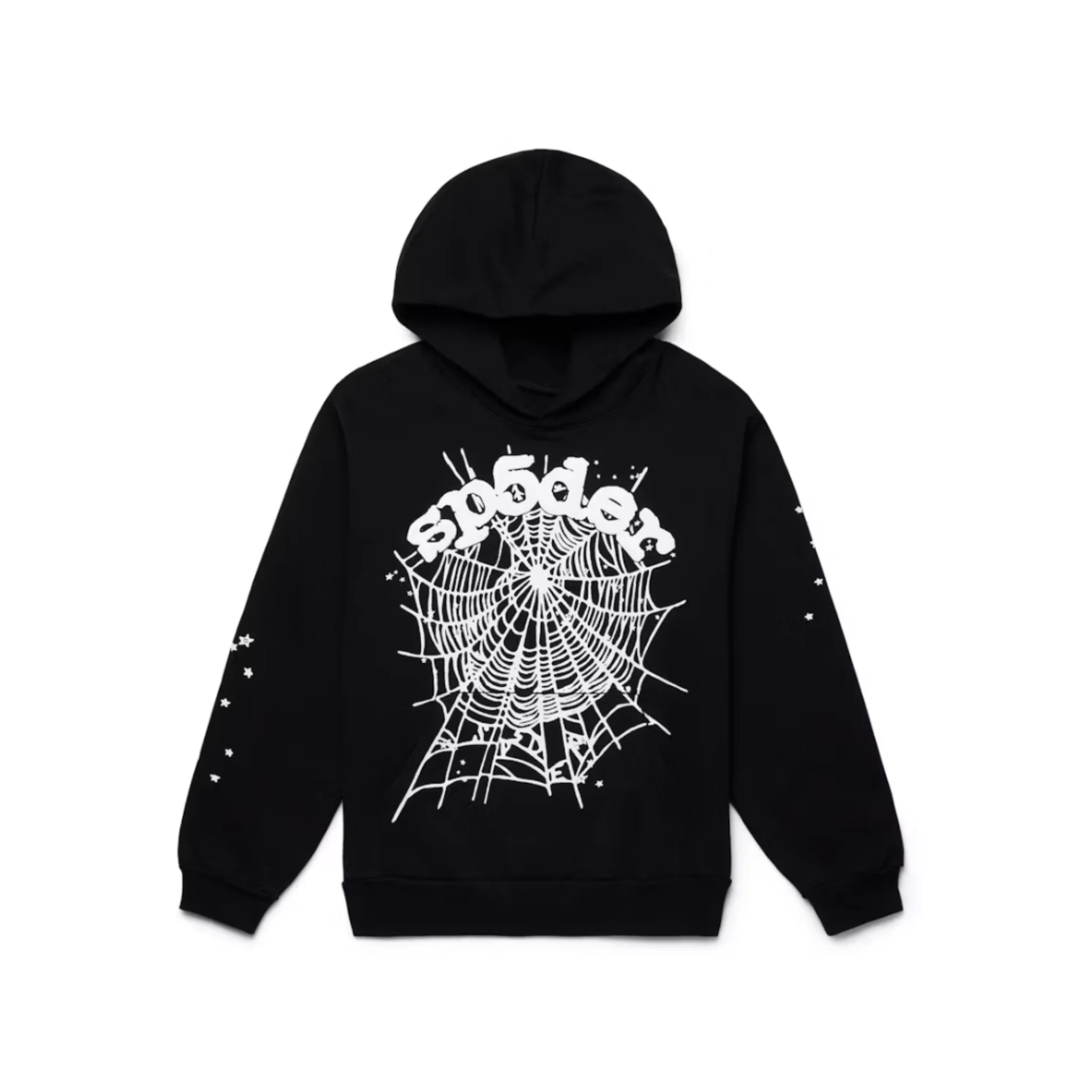 Sp5der OG Web Hoodie Black