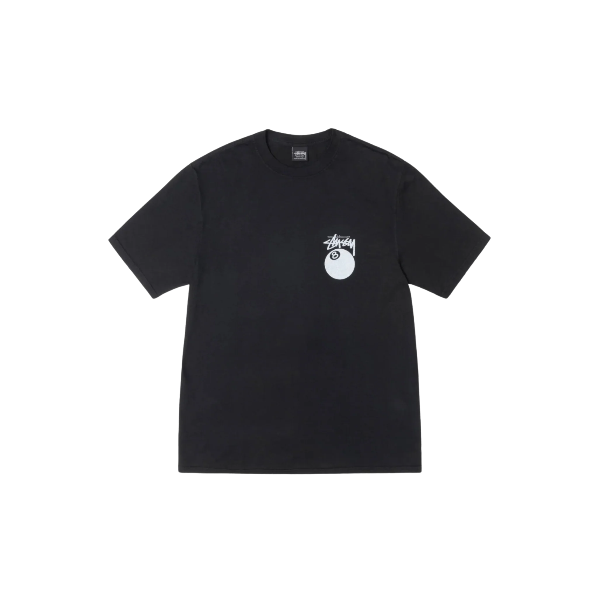 STÜSSY 8 Ball Tee Pigment Dyed Black