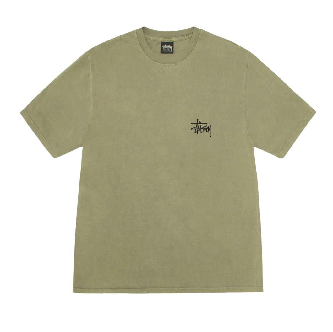 STÜSSY BASIC STÜSSY TEE PIGMENT DYED Olive