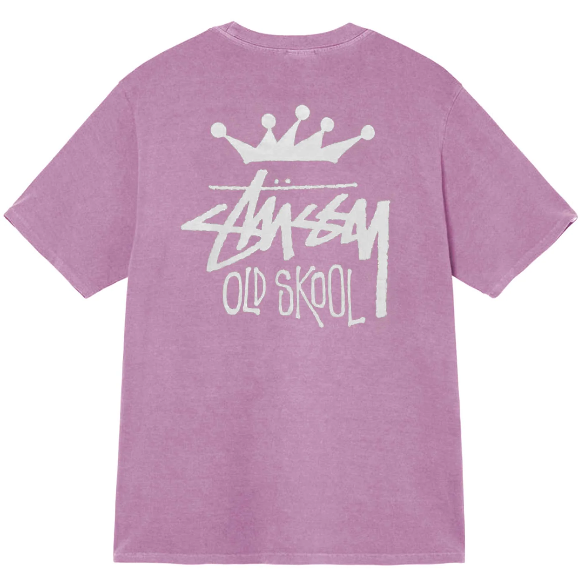 STUSSY OLD SKOOL SS TEE PIGMENT DYED ORCHID - Image 2
