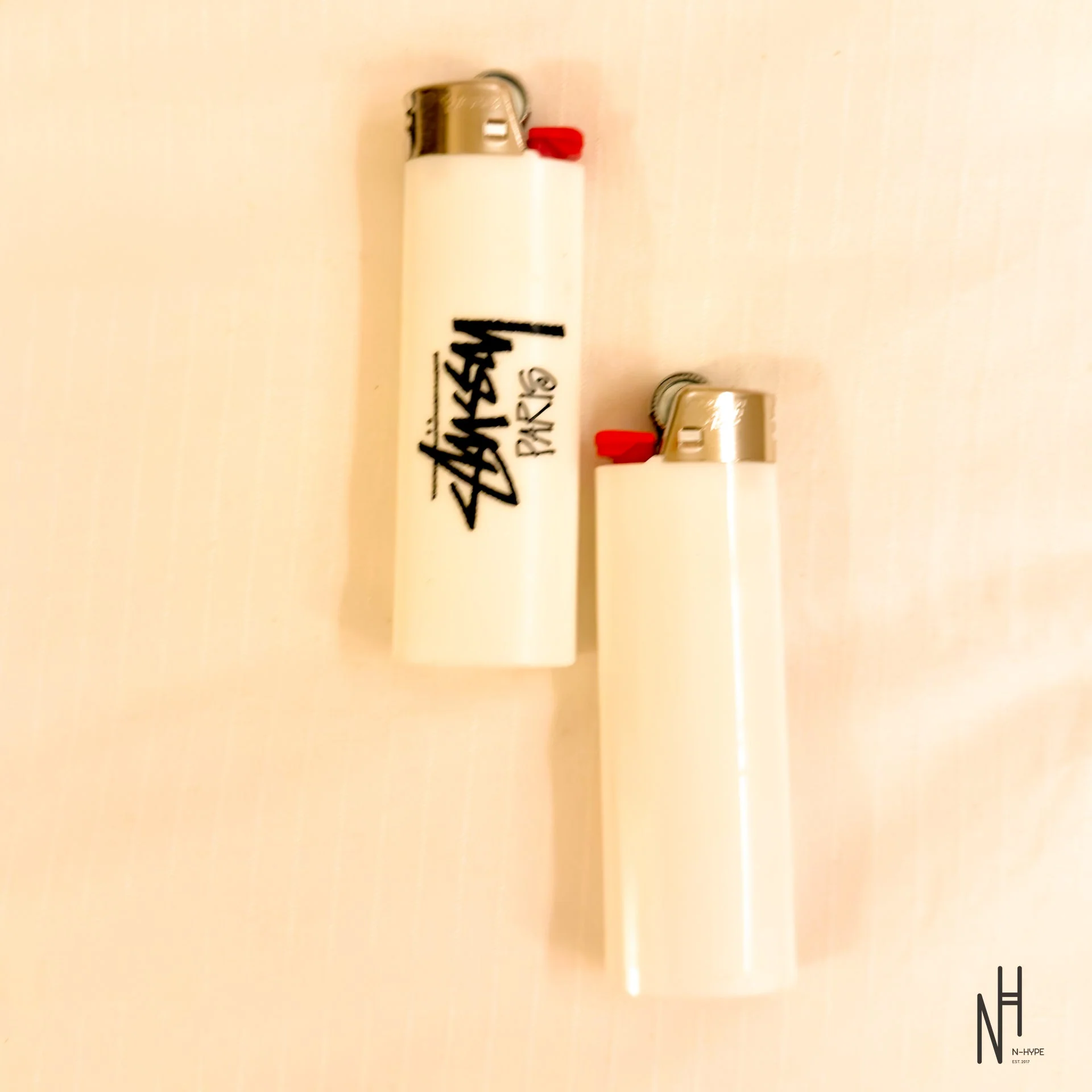 Stussy Paris Bic Lighter White