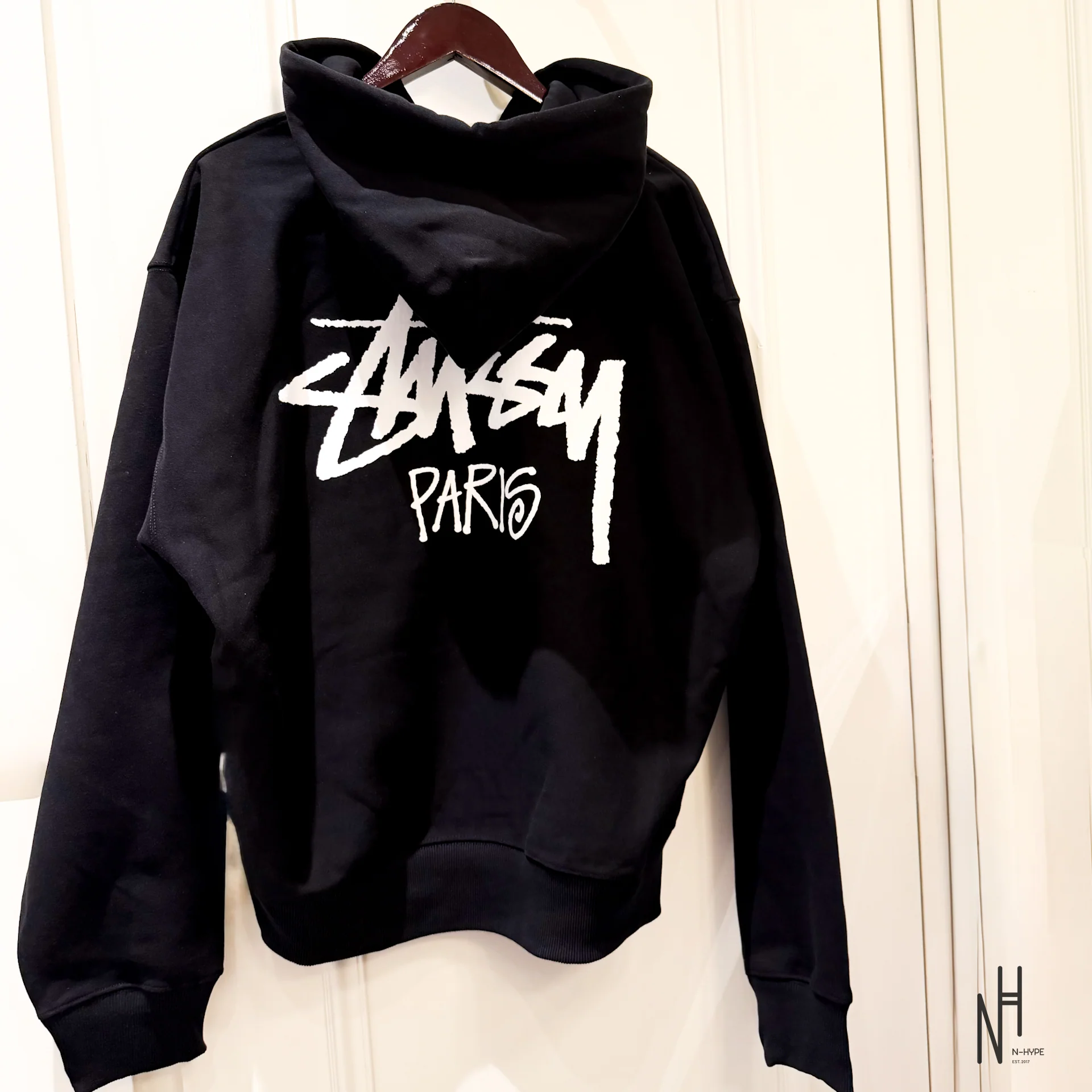 Stussy Paris Zip Hoodie Black