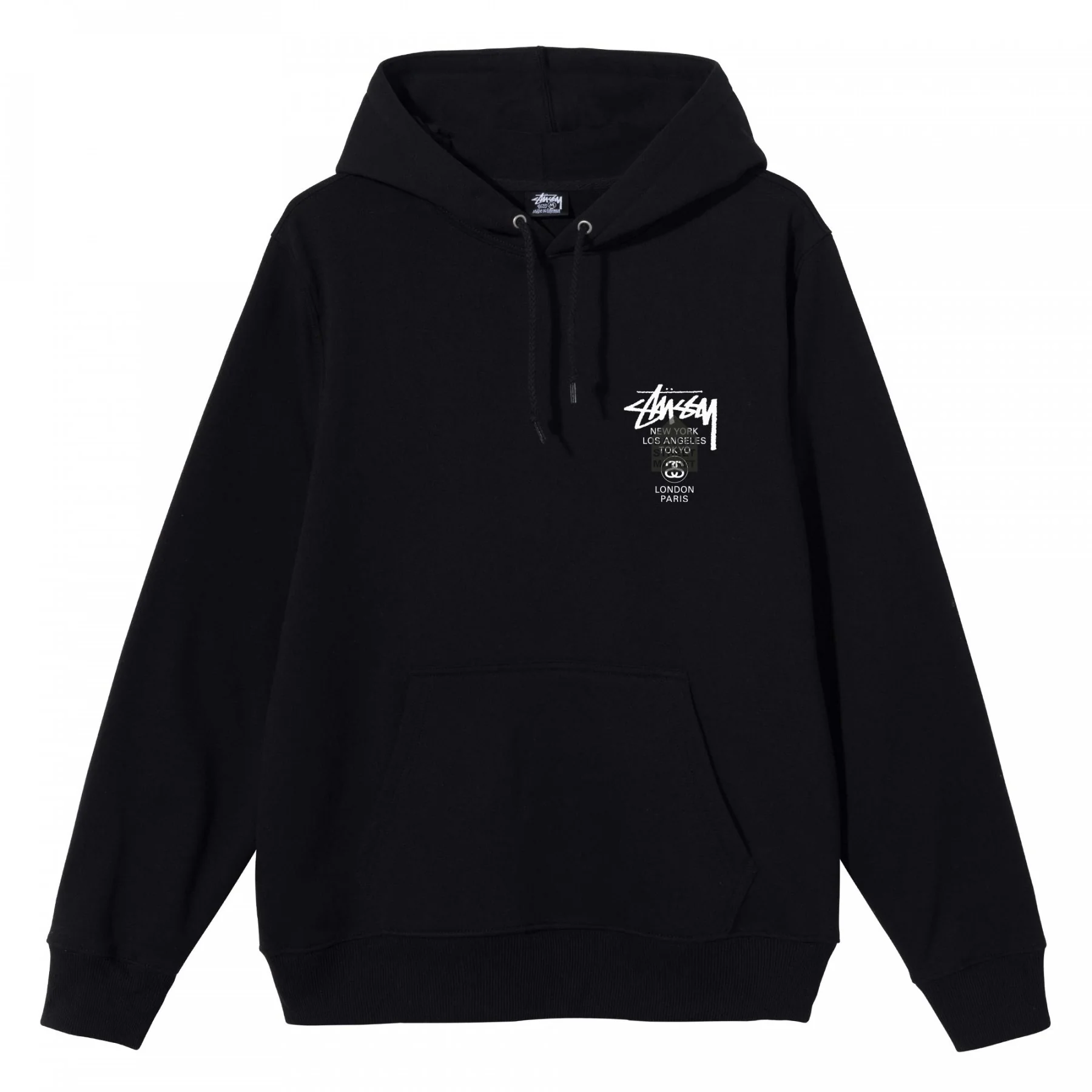 STUSSY X DSM GINZA WORLD TOUR HOOD BLACK
