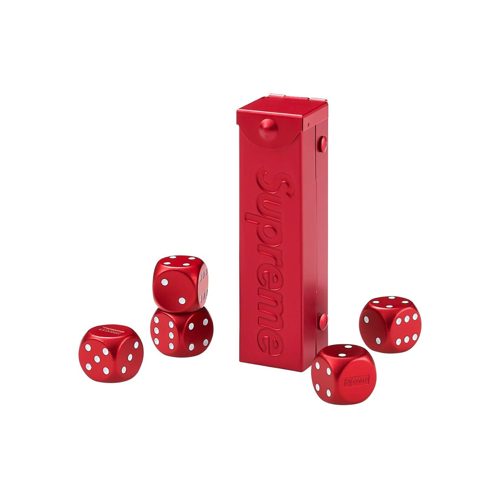 Supreme Aluminum Dice Set Red