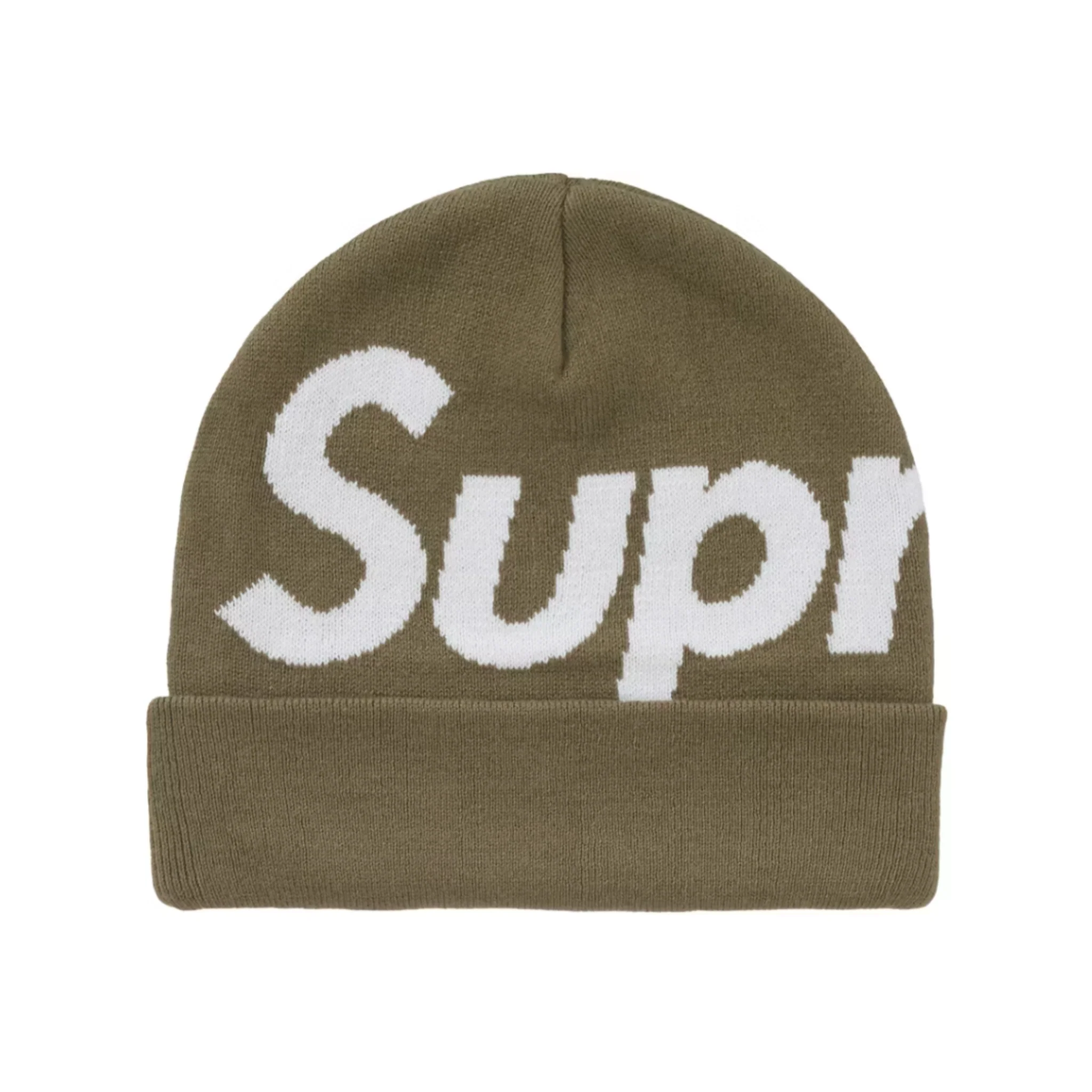 Supreme Big Logo Beanie (FW24) Olive