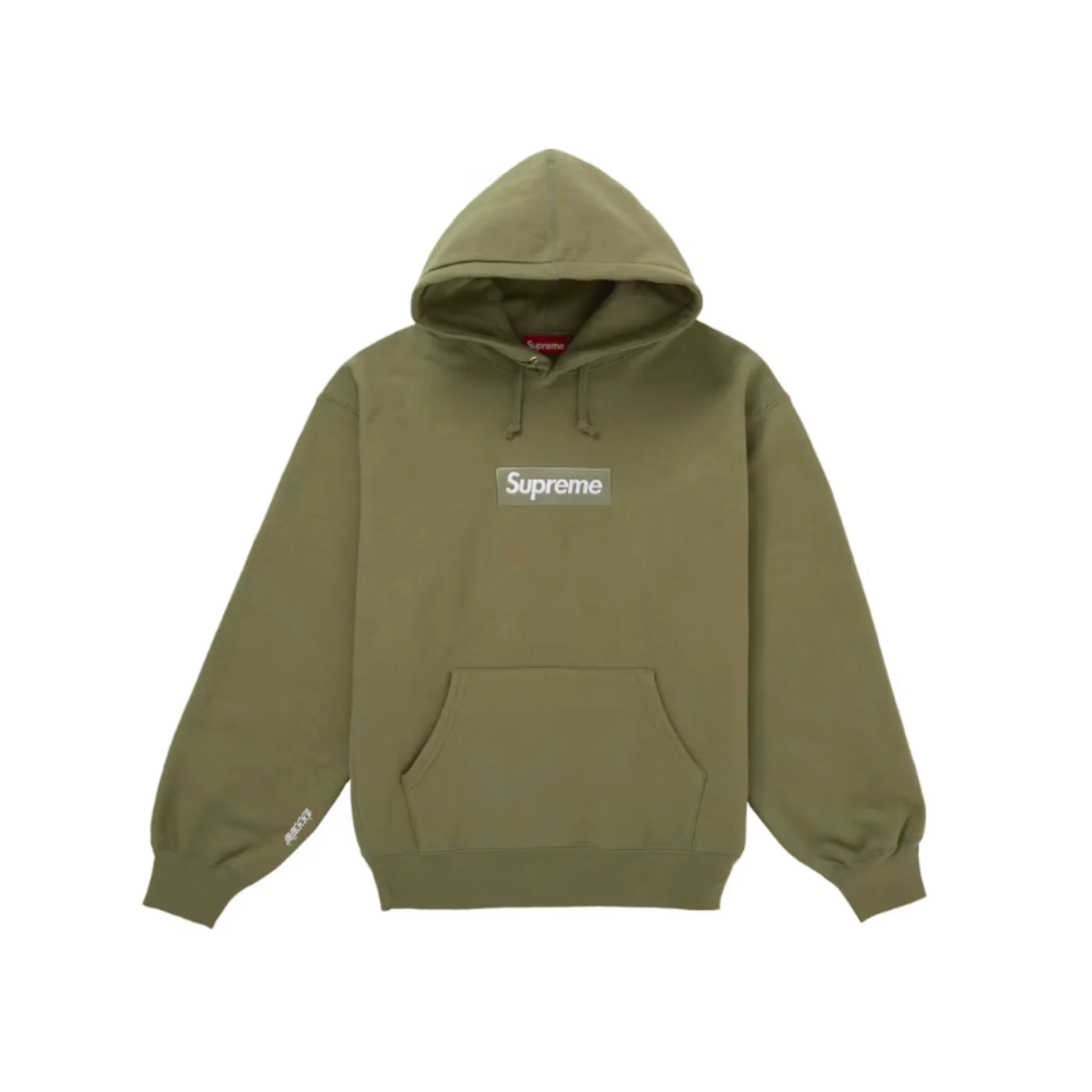 Supreme Box Logo Hooded Sweatshirt (FW25) Light Olive