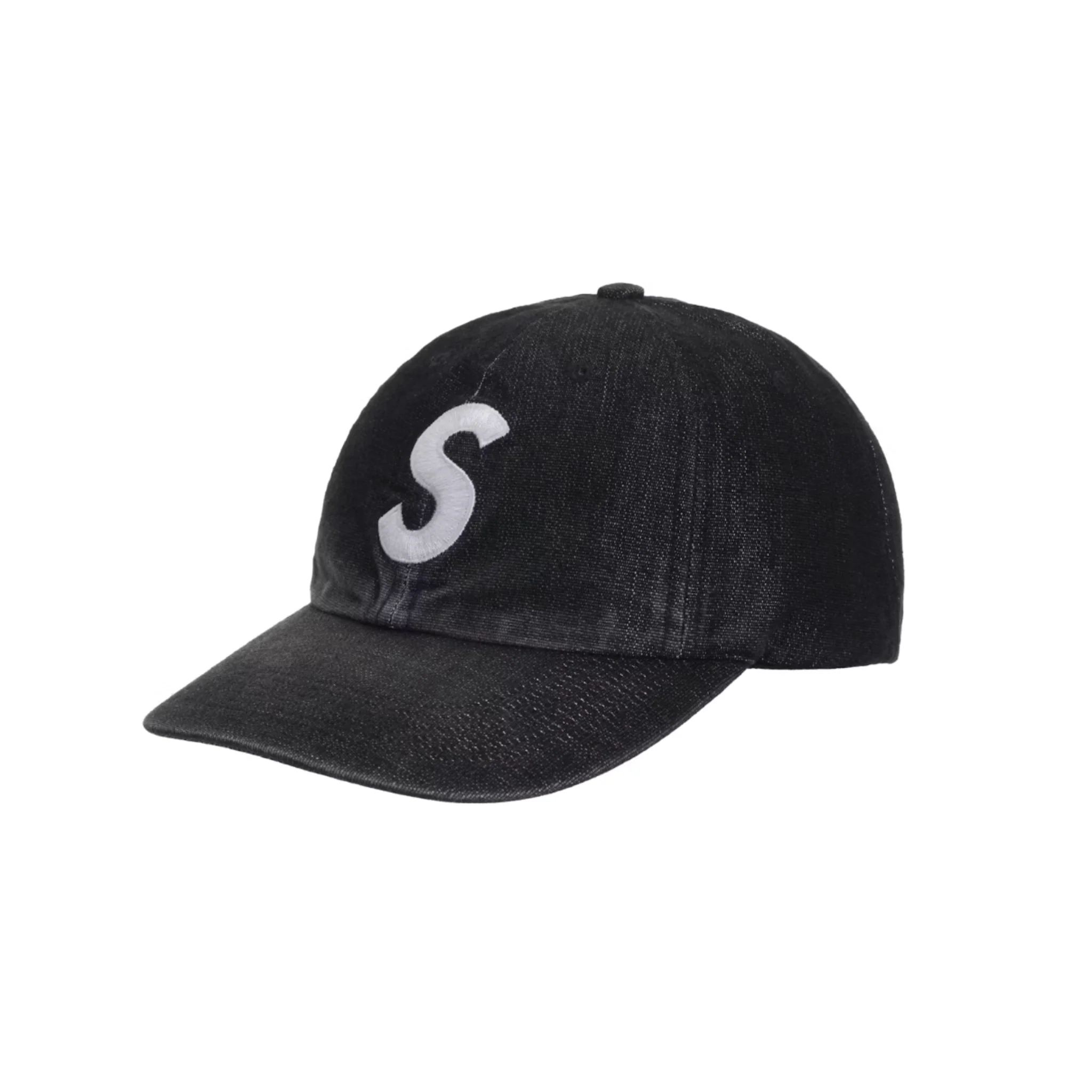 Supreme Cordura Denim S Logo 6-Panel Black