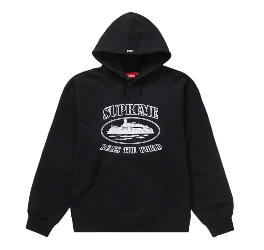 Supreme Corteiz Rules The World Hoodie Black