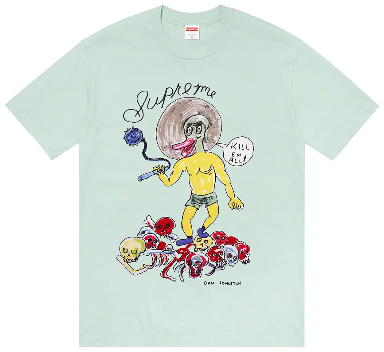Supreme Daniel Johnston Kill Em All Tee Light Teal