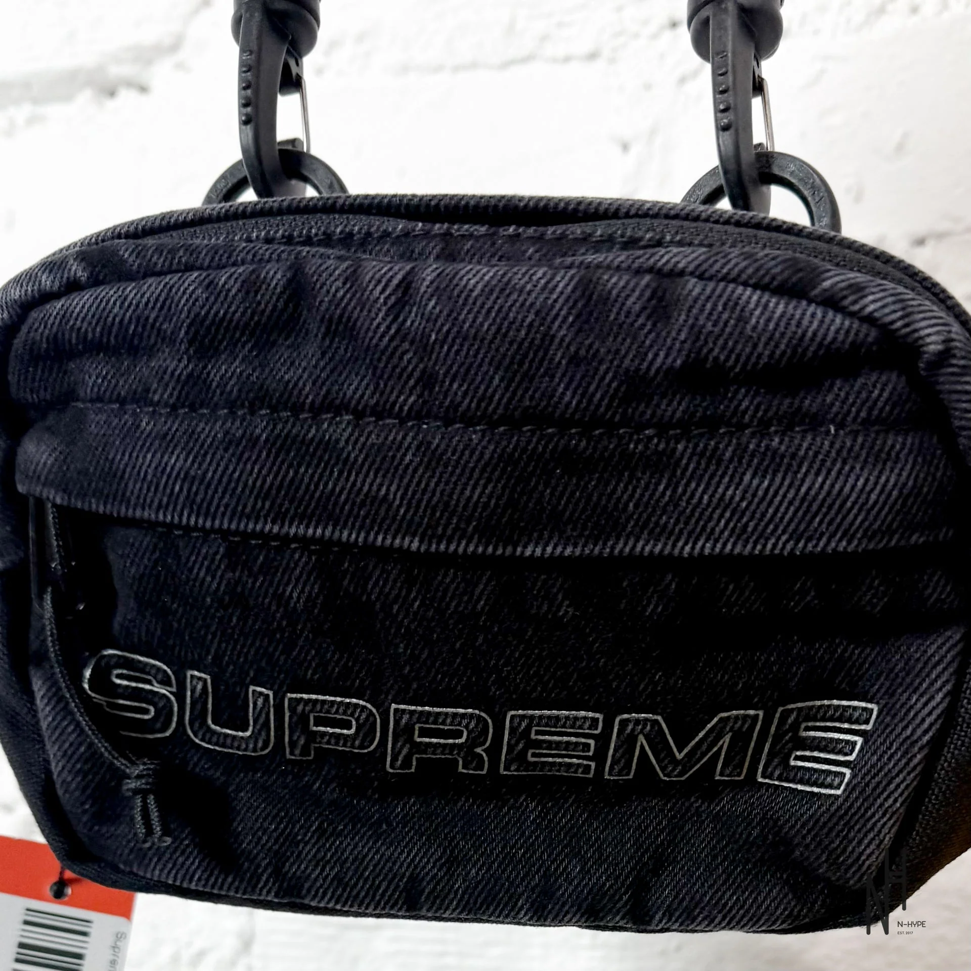 Supreme Denim Mini Shoulder Bag Black - Image 2