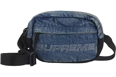 Supreme Denim Mini Shoulder Bag Washed Indigo