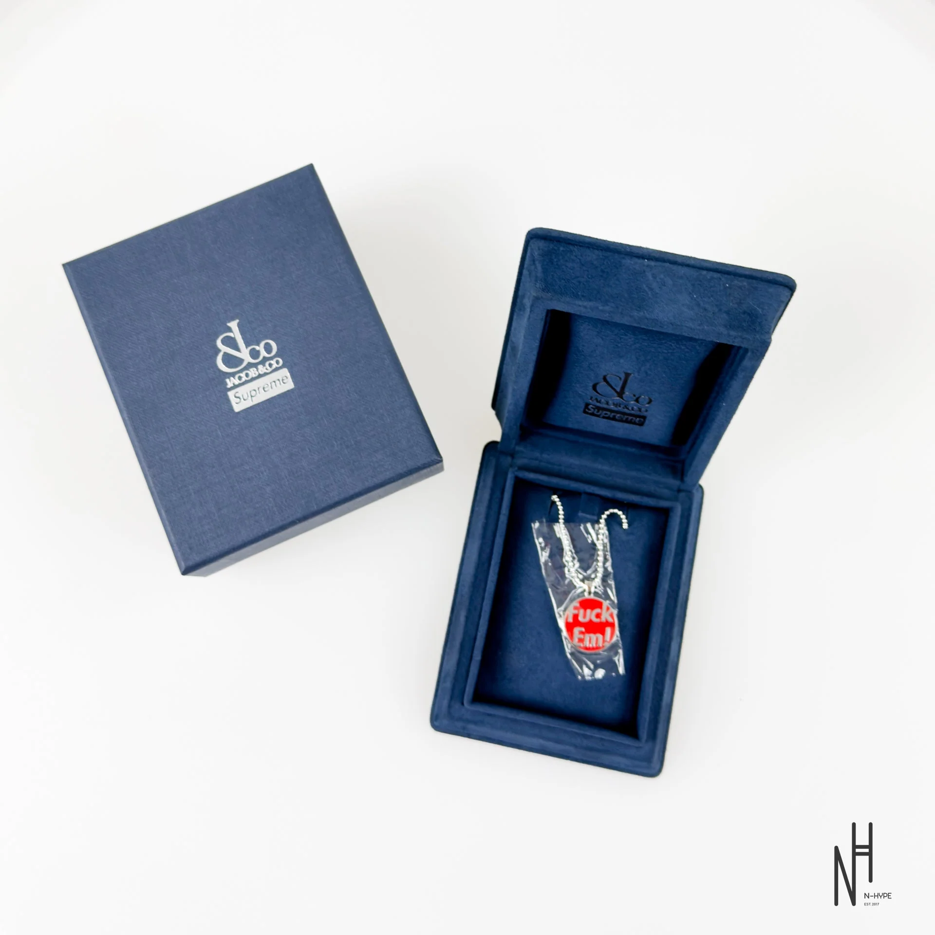 Supreme Jacob&Co Fuck Em Pendant Sterling Silver
