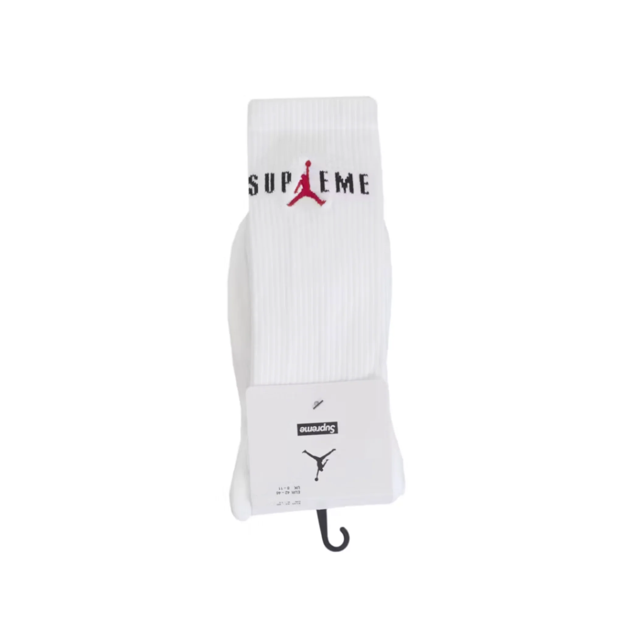 Supreme Jordan Crew Socks White