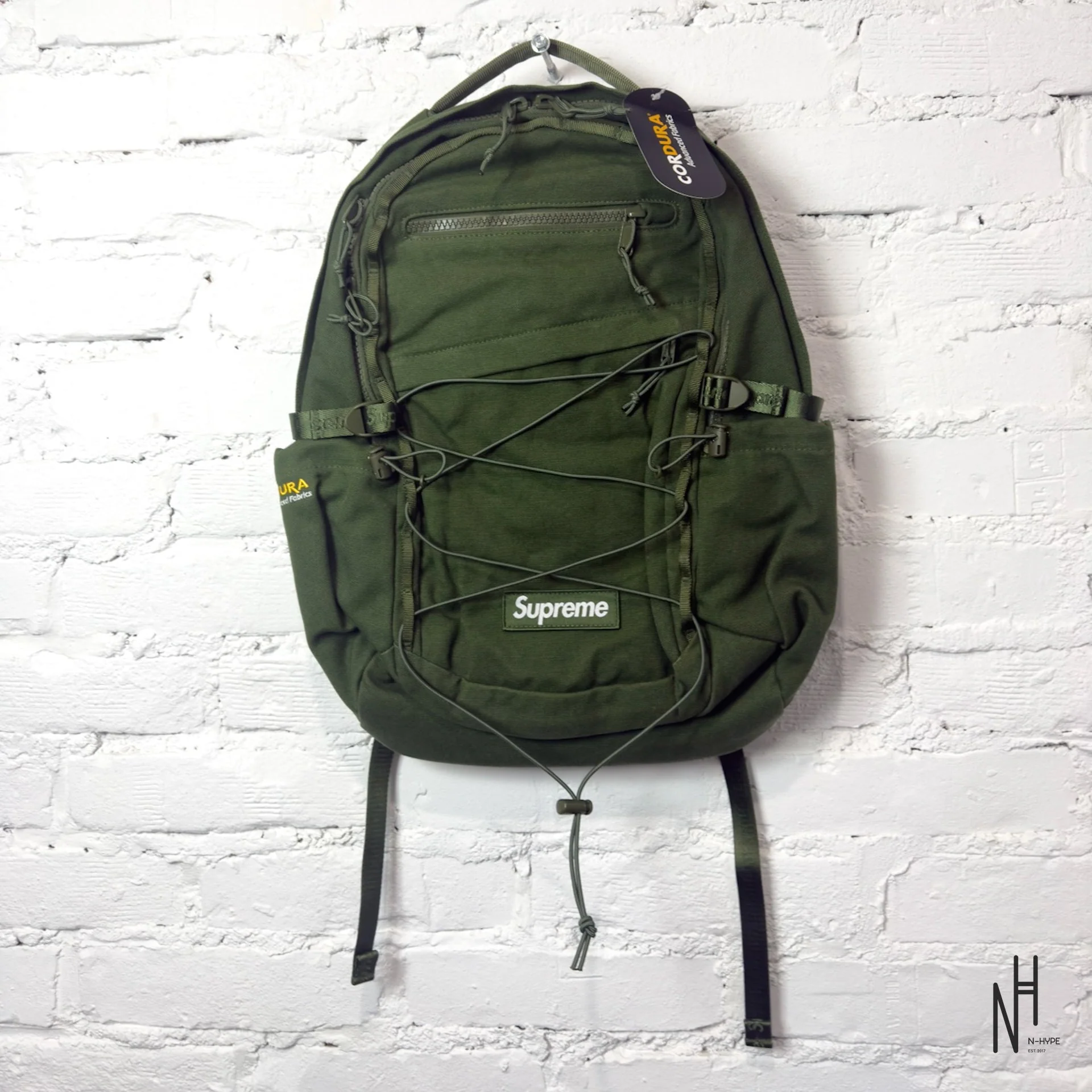 Supreme Logo Backpack (SS25) Olive