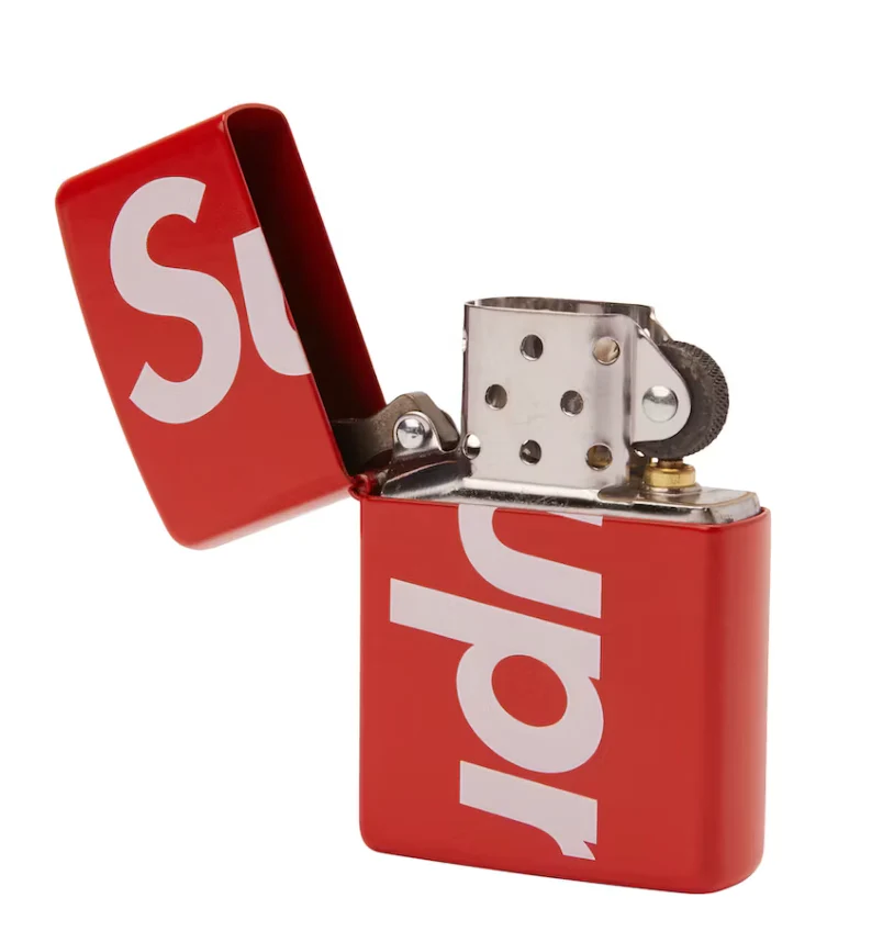 Supreme Logo Zippo Red