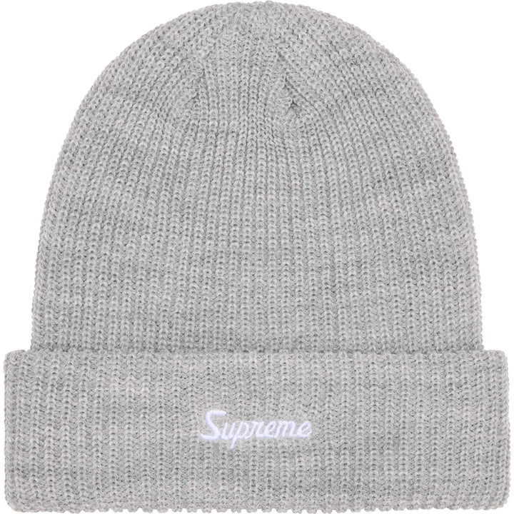 Supreme Loose Gauge Beanie Grey