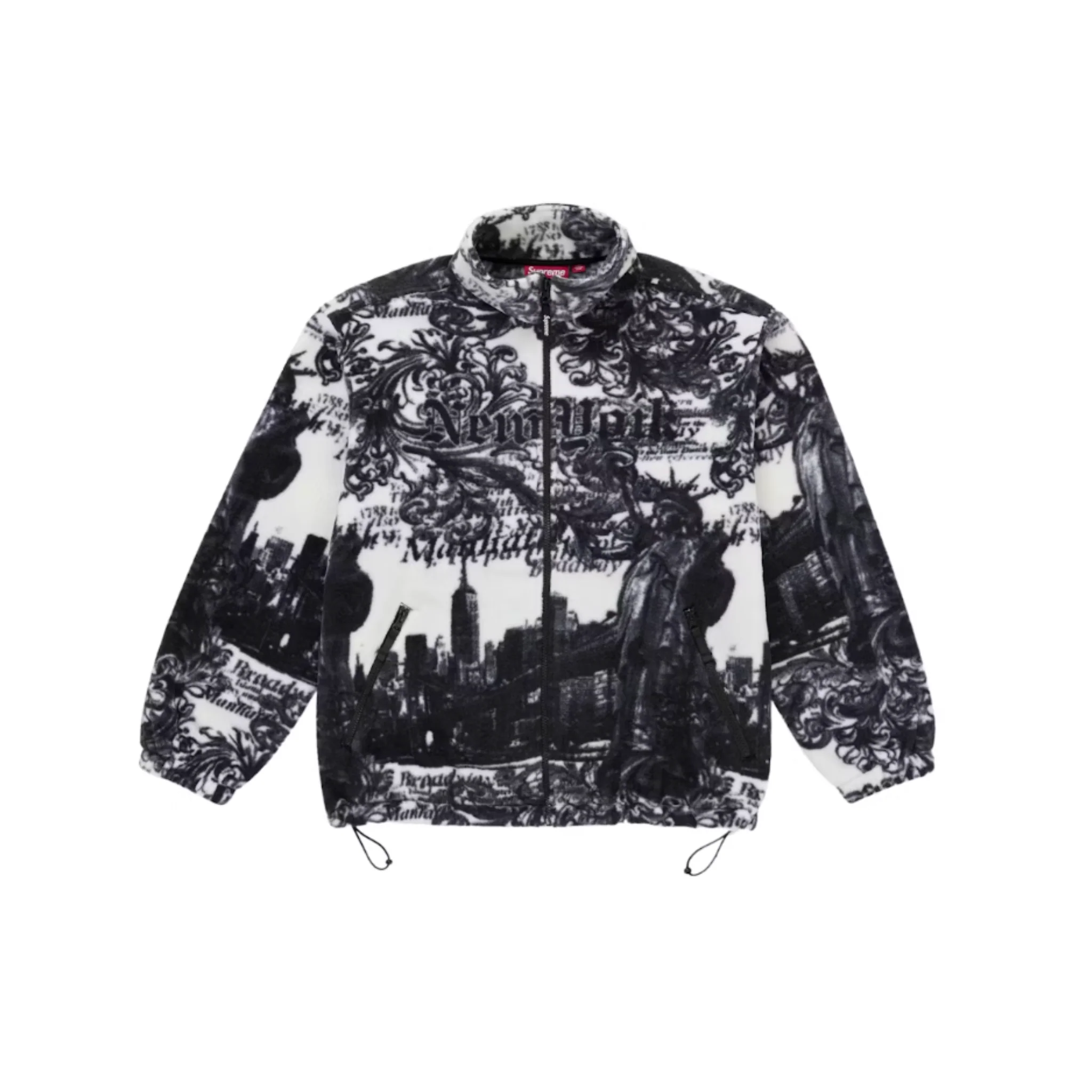 Supreme New York Fleece Jacket White