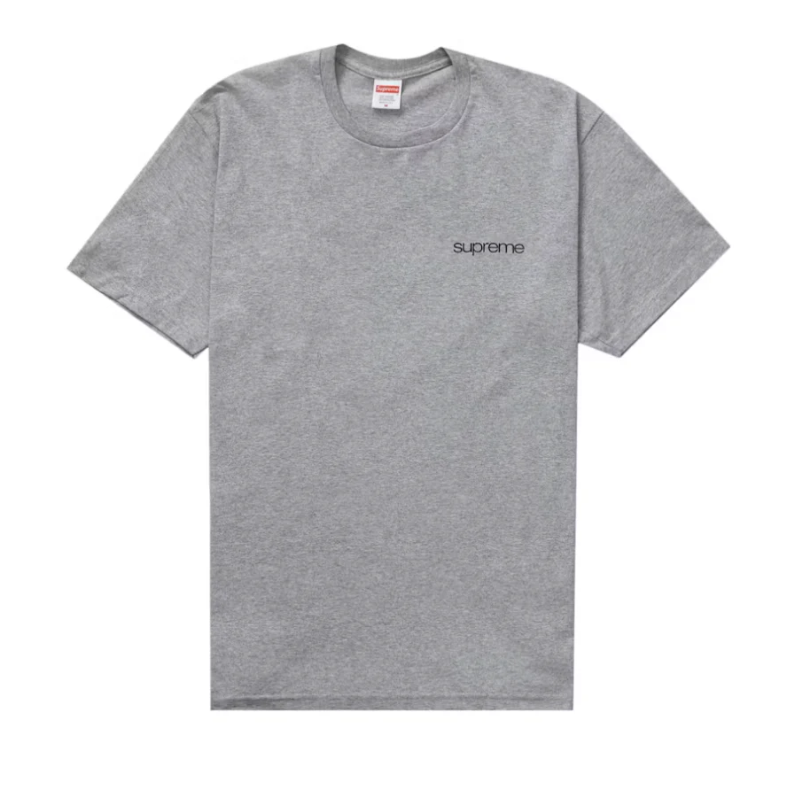 Supreme NYC Tee Heather Grey