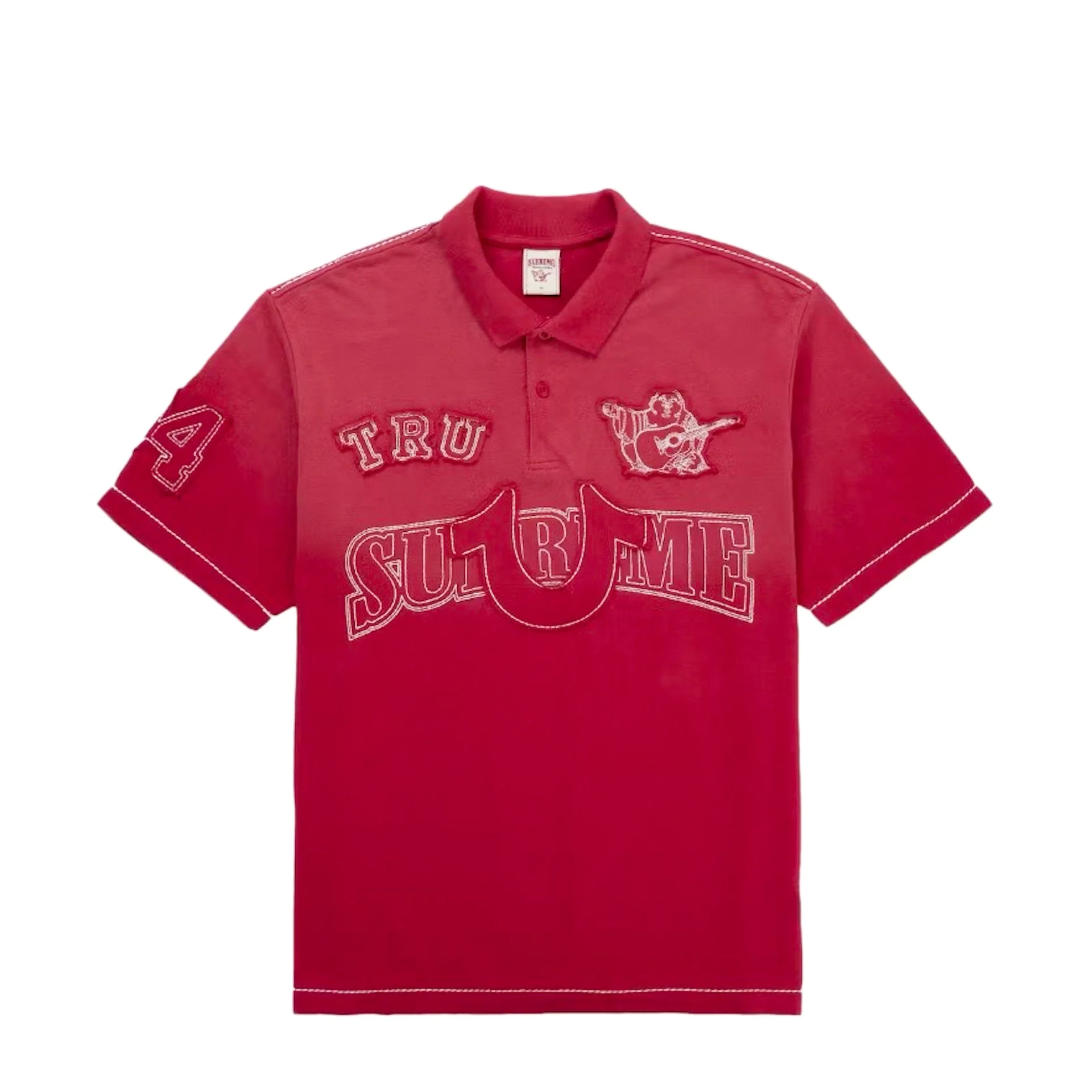 Supreme True Religion Applique Polo / Red