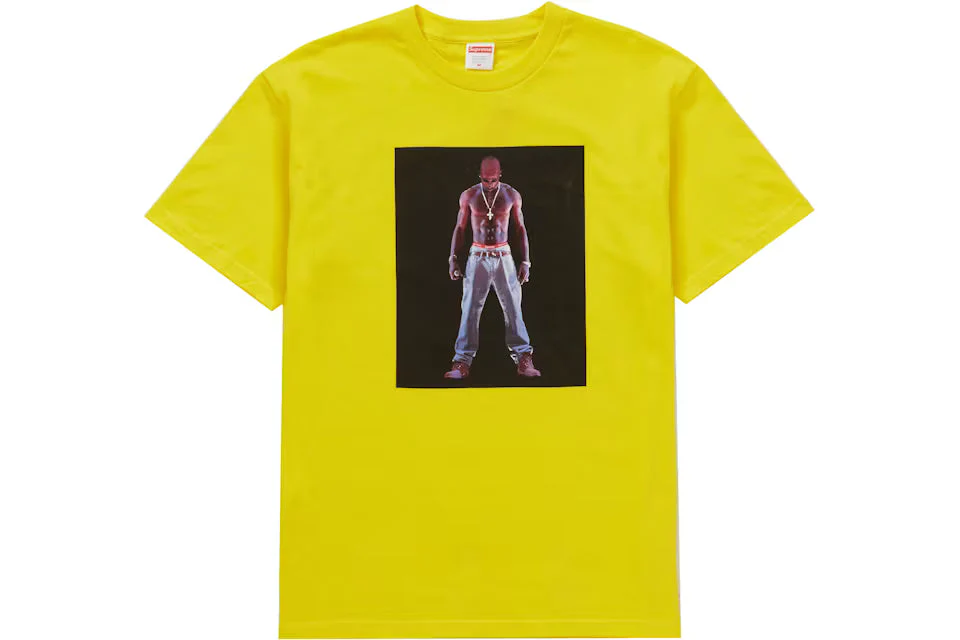 Supreme Tupac Hologram Tee Yellow