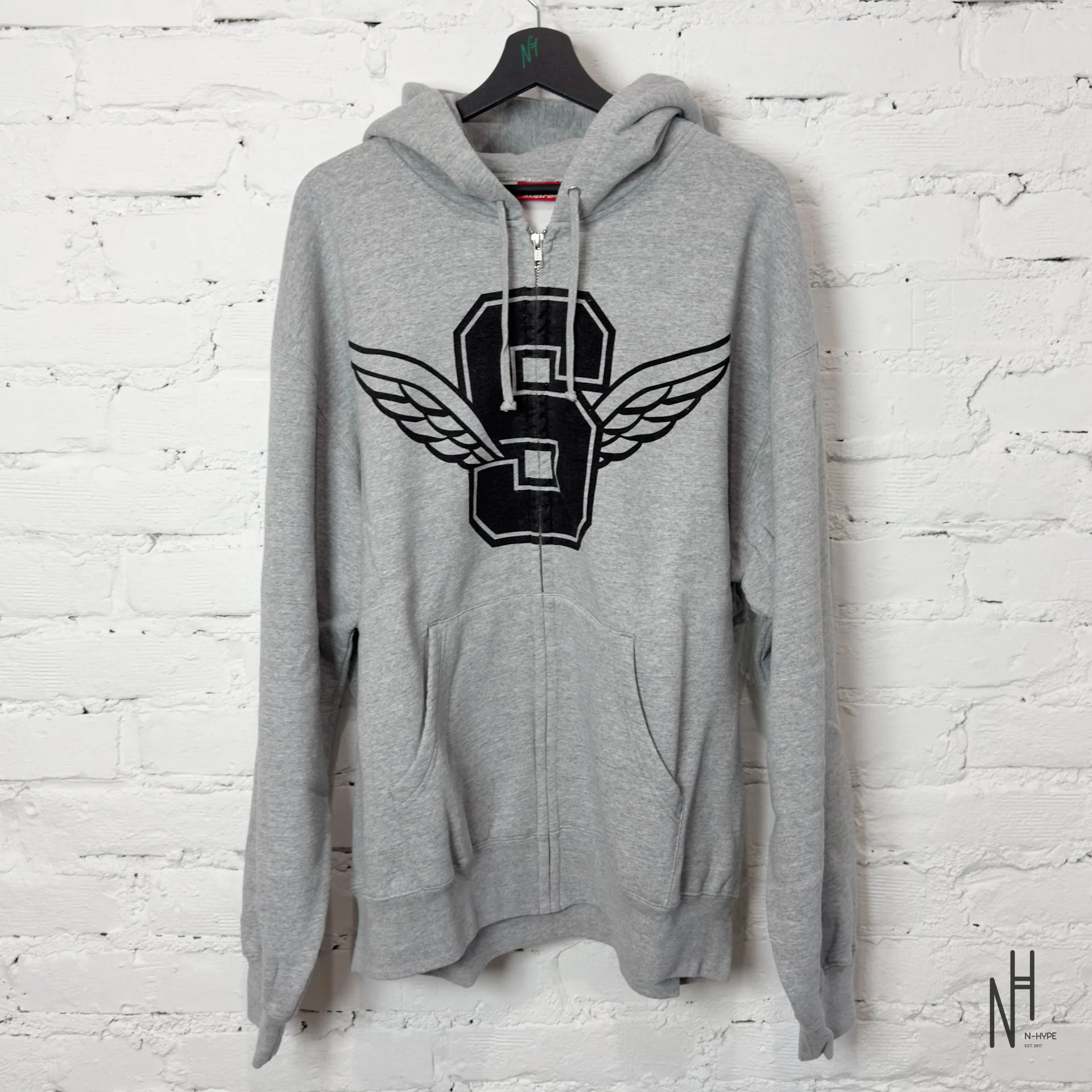 Supreme Zip UP Hooded Sweatshirt HTH / Grey