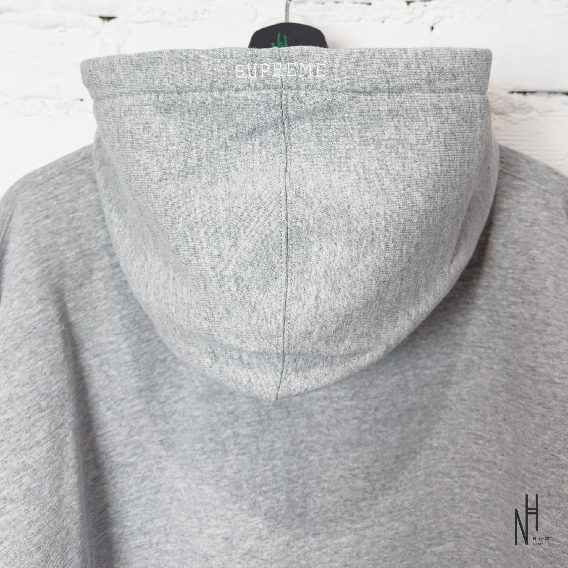 Supreme Zip UP Hooded Sweatshirt HTH / Grey - Image 2