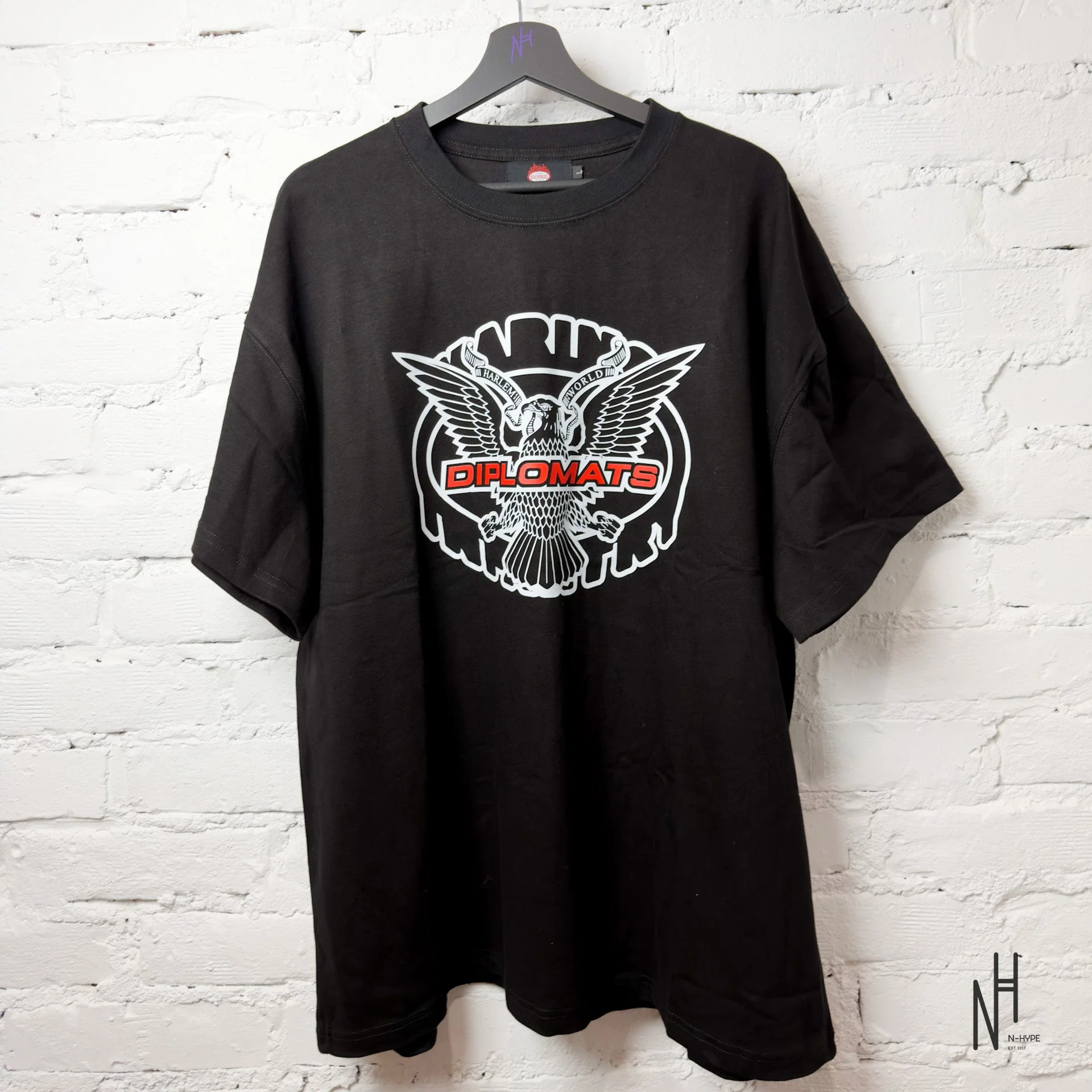 Vintage Diplomats Harlem World T-Shirt 'Black'