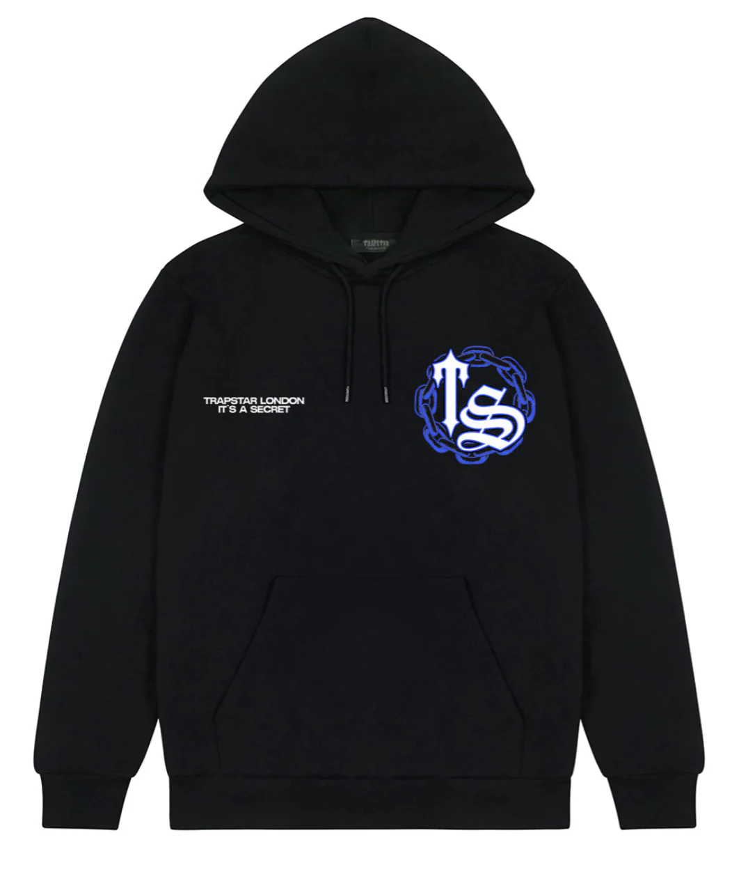 Trapstar Chain Script Hoodie Black Ice