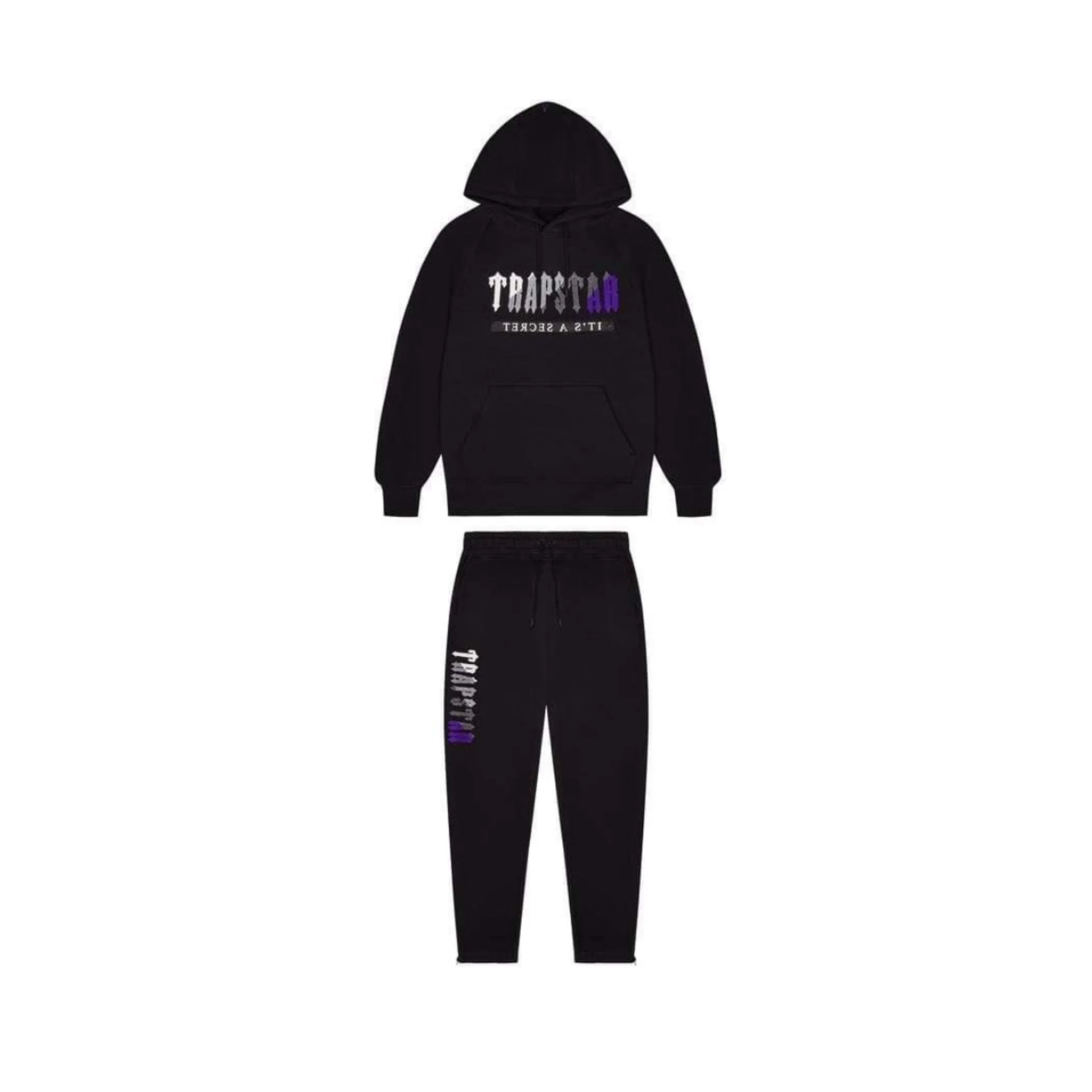 Trapstar Chenille Decoded 2.0 Tracksuit Black/Purple