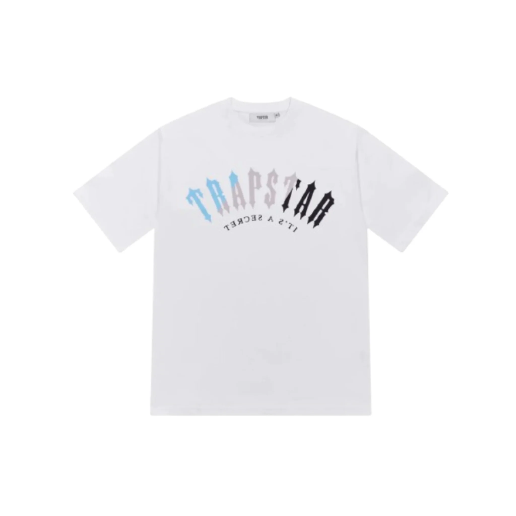 Trapstar Decoded Print Tee White Light Blue