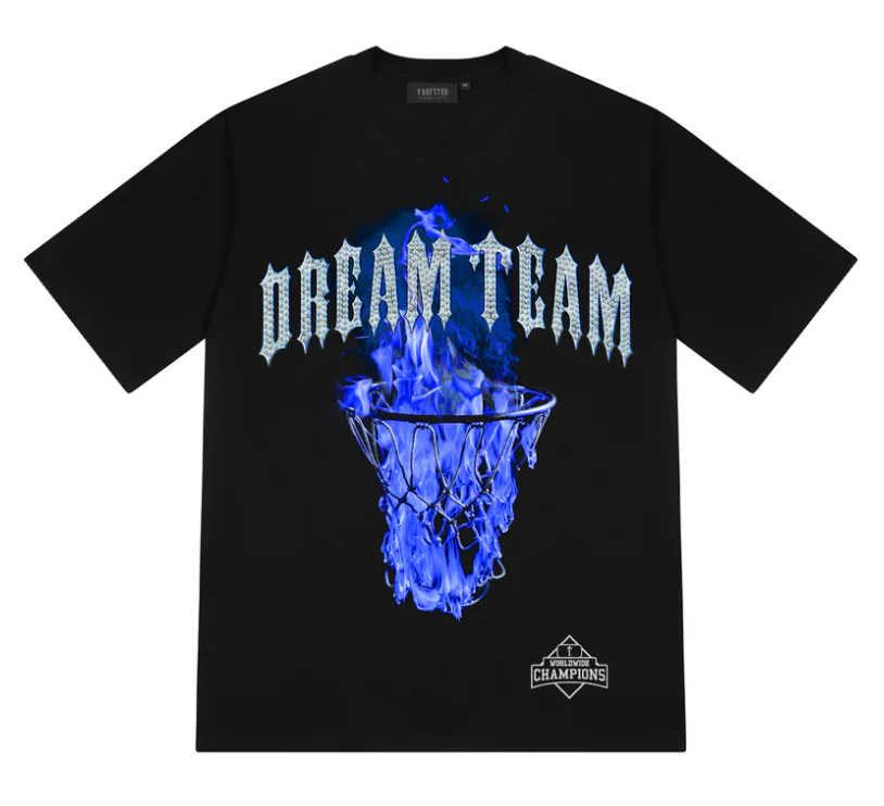 Trapstar Dream Team Tee Black Blue