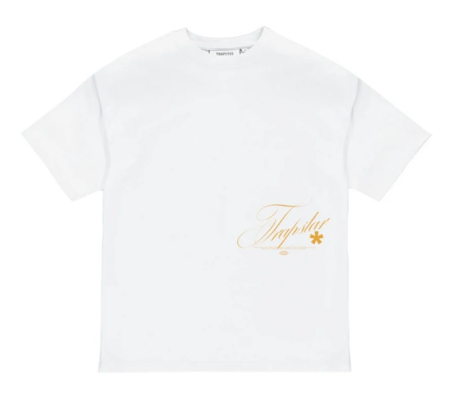 Trapstar Flying Birds Tee White Gold