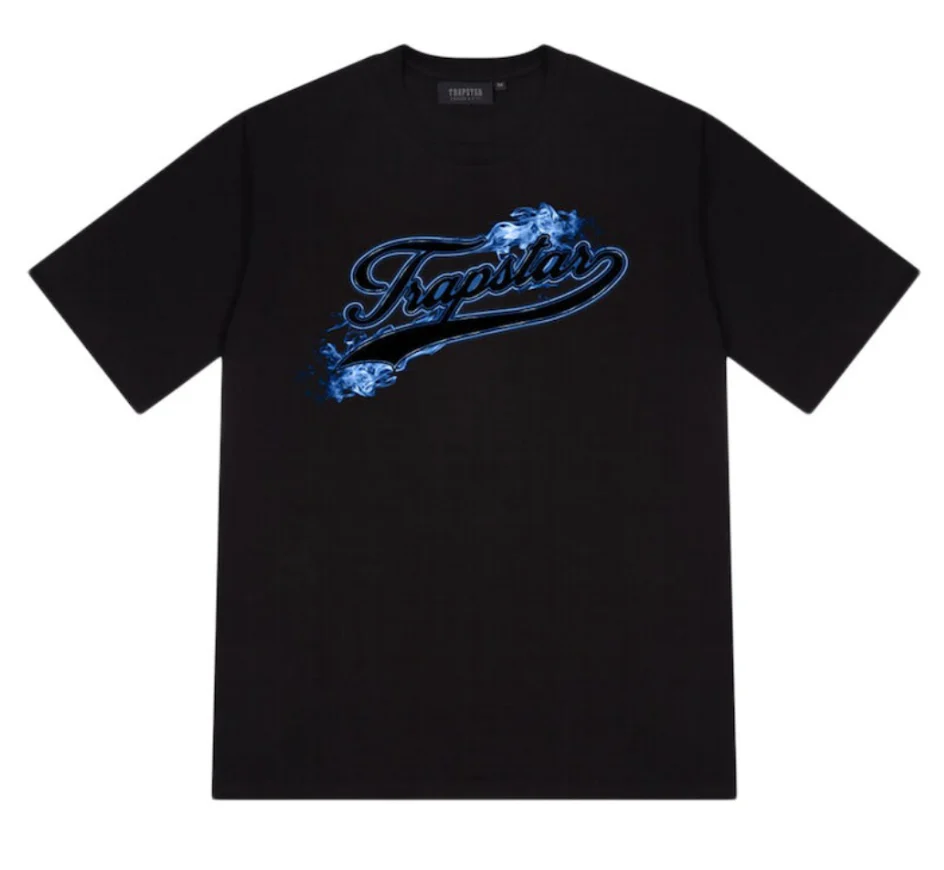 Trapstar Hot Rod Strikeout Tee Black Blue