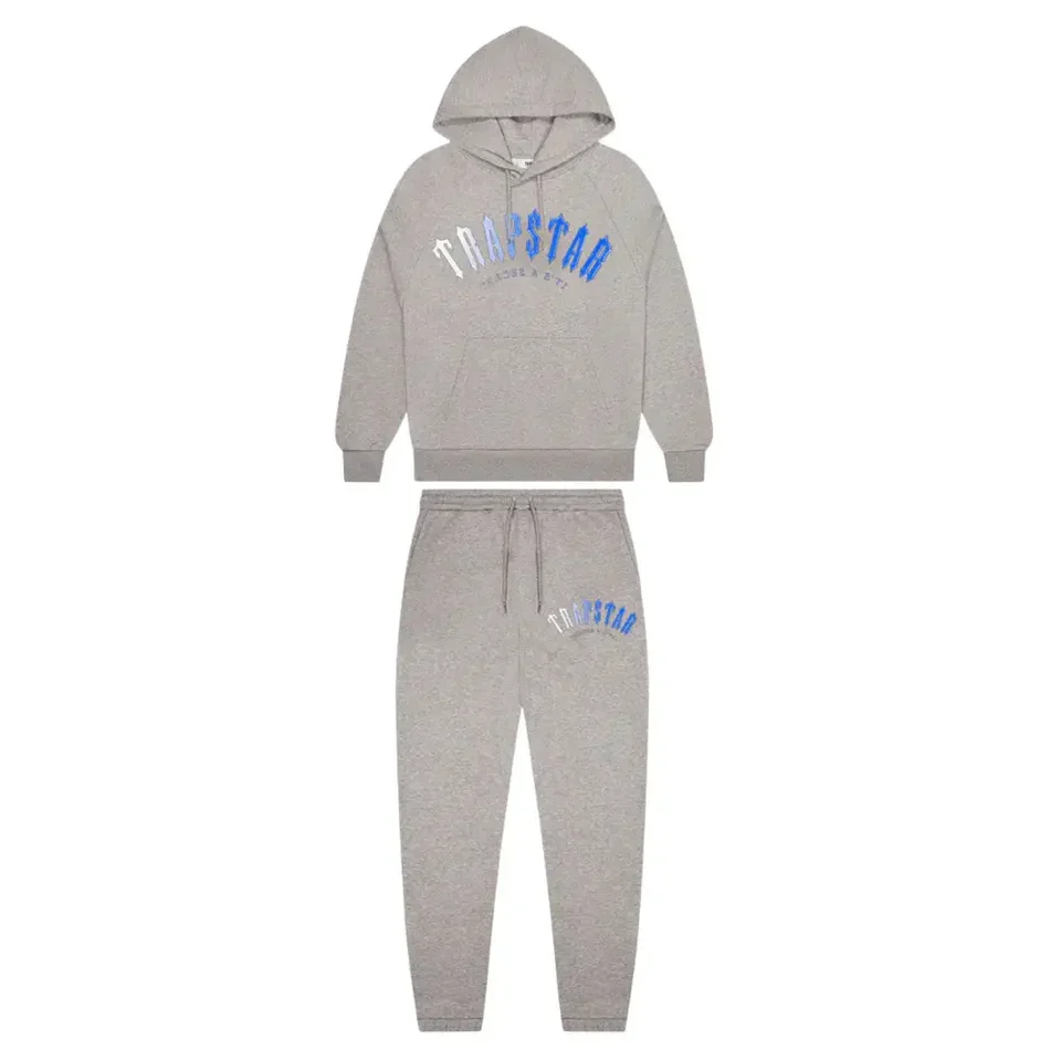 Trapstar Irongate Arch Fade Tracksuit Grey/Blue