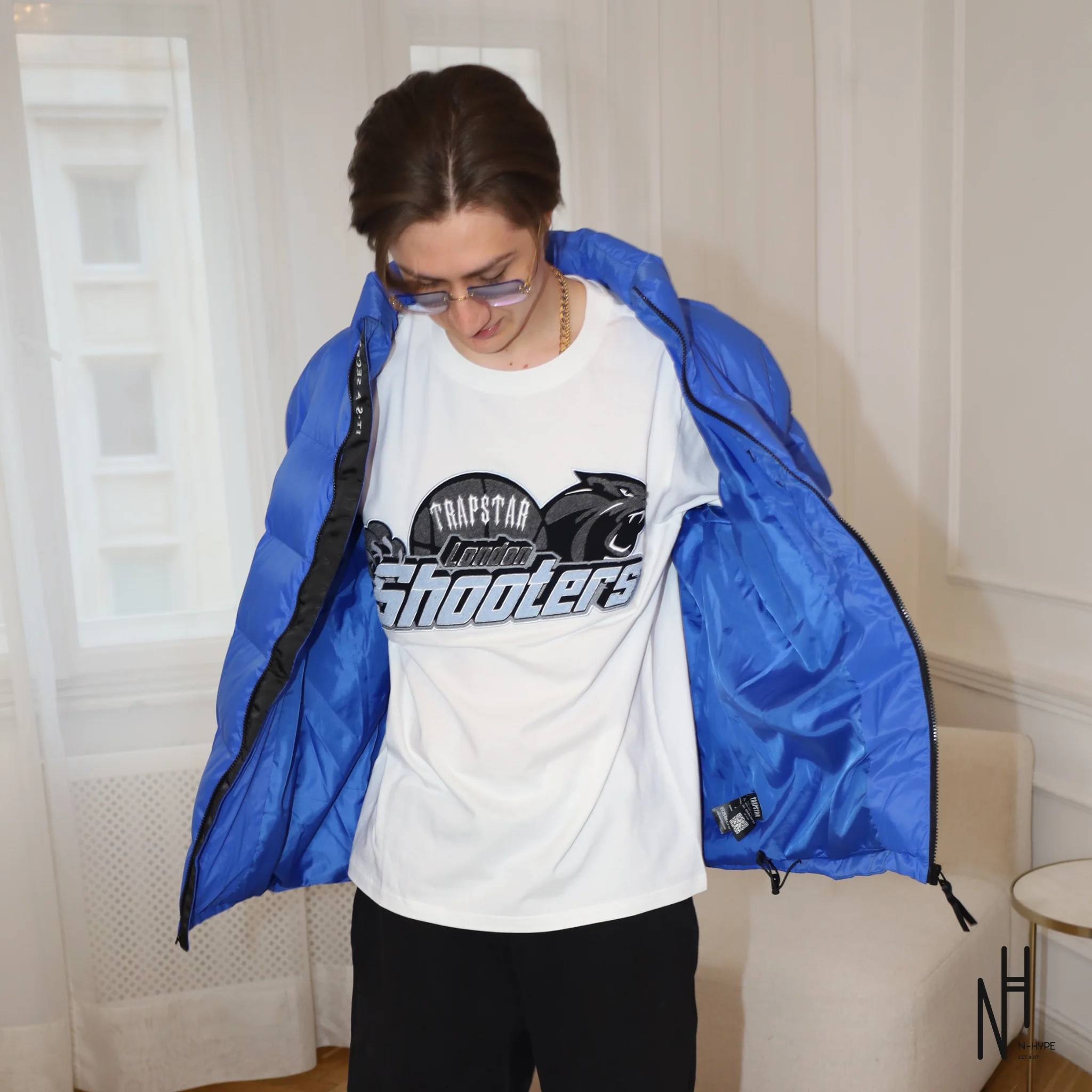 Trapstar Shooters T-Shirt White/Blue