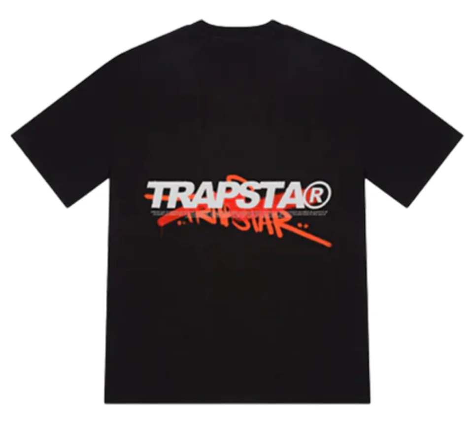 Trapstar Trespass Black Orange Tee