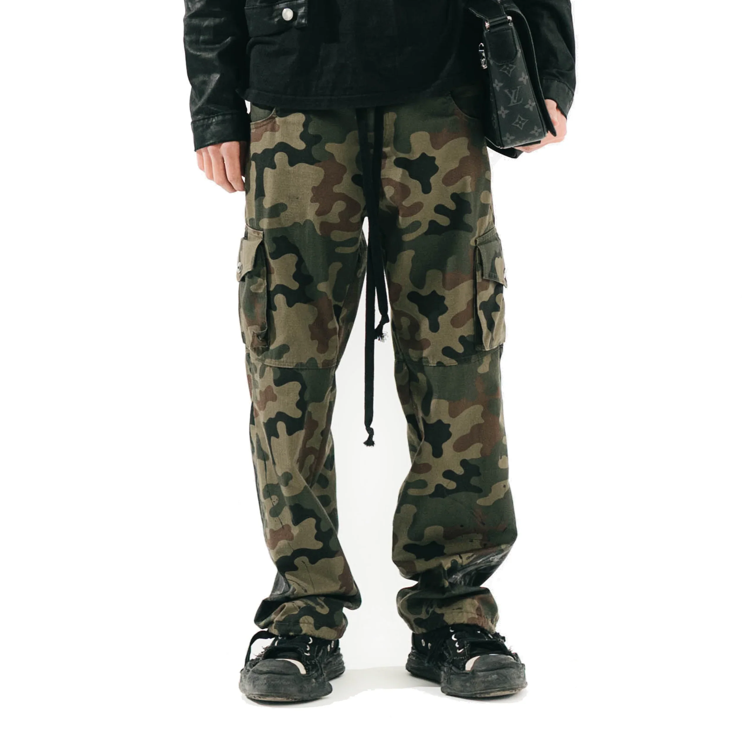 FVCKTHISBRAND DARK CAMO CARGO PANTS