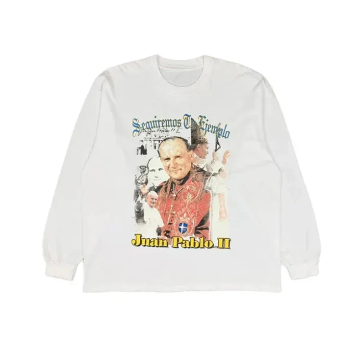 Yeezy Pope Juan Pablo II WLM Longsleeve White